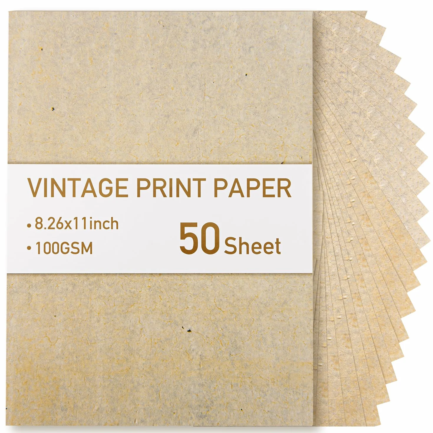 Papier parchemin vintage A4 100 g/m² Lot de 50 feuilles pour imprimantes et loisirs créatifs