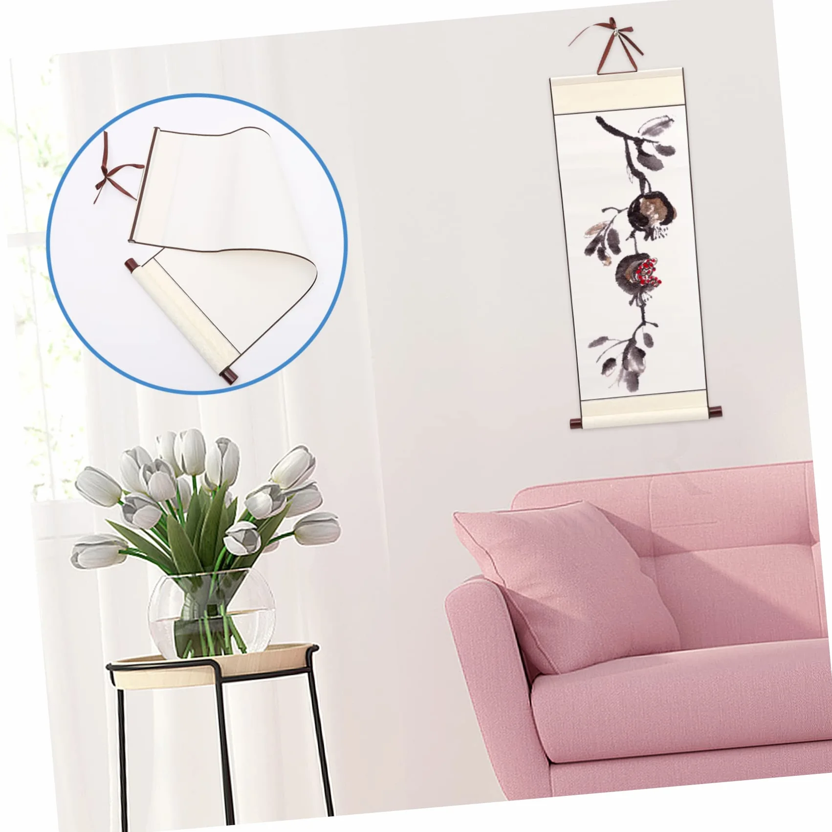 Papier Chinois pour Calligraphie et Peinture Vierge Suspendu