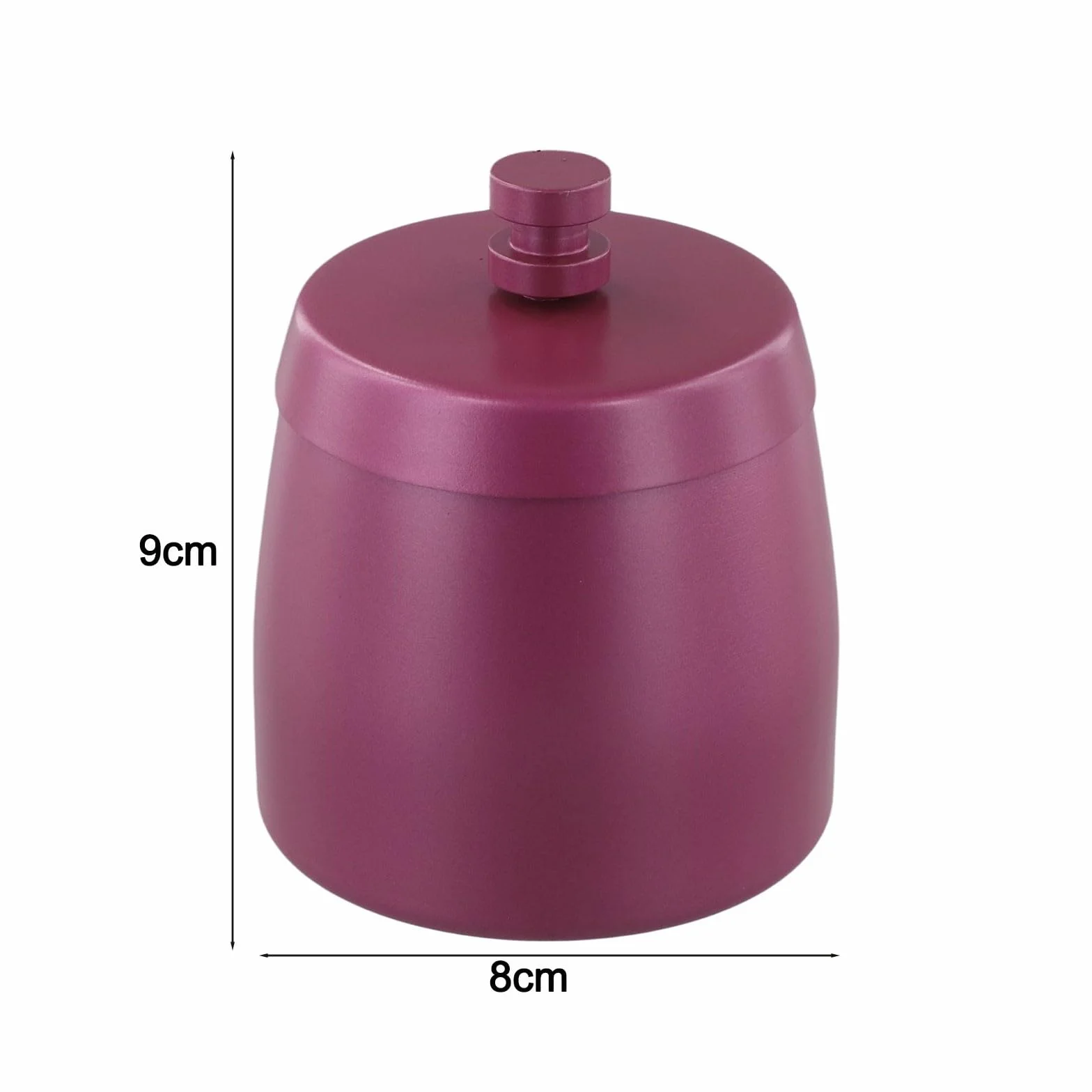 Récipient collecteur de suie en acier inoxydable avec couvercle sécurisé coupe-vent (violet)