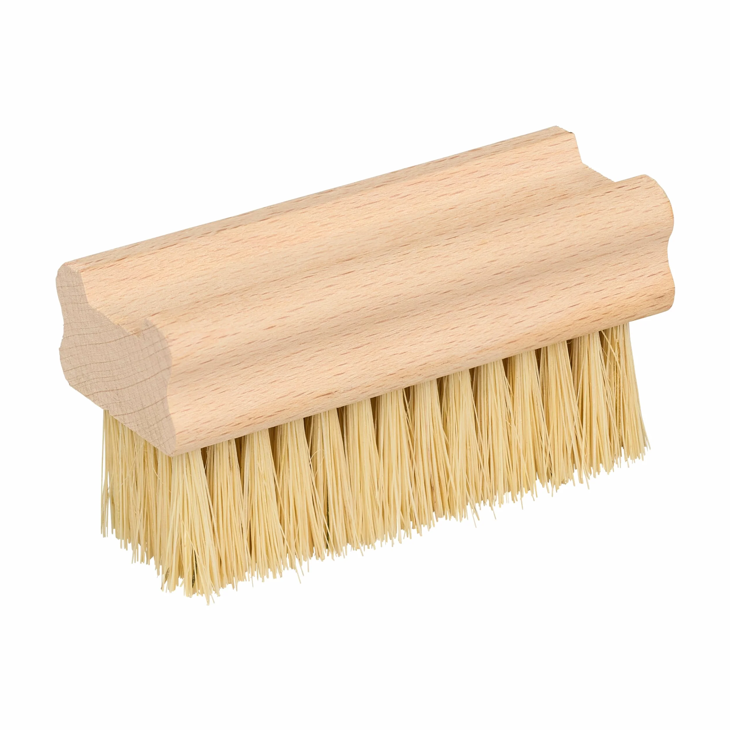 Elliott Brosse à légumes en Fibre Naturelle de Tampico et Bois Beige