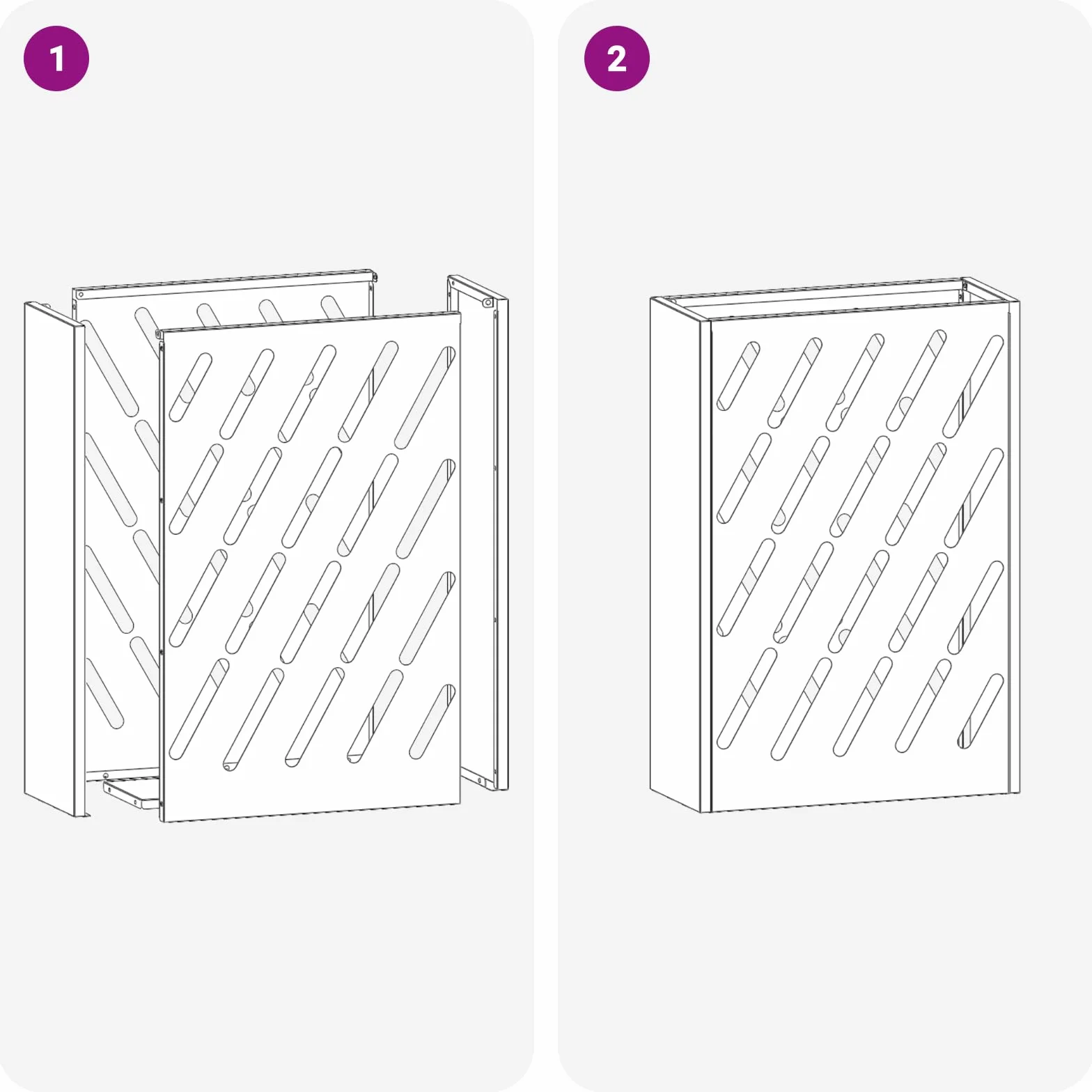 vidaXL Porte-Parapluie Blanc Acier 28x12x41 cm Moderne Design rectangulaire