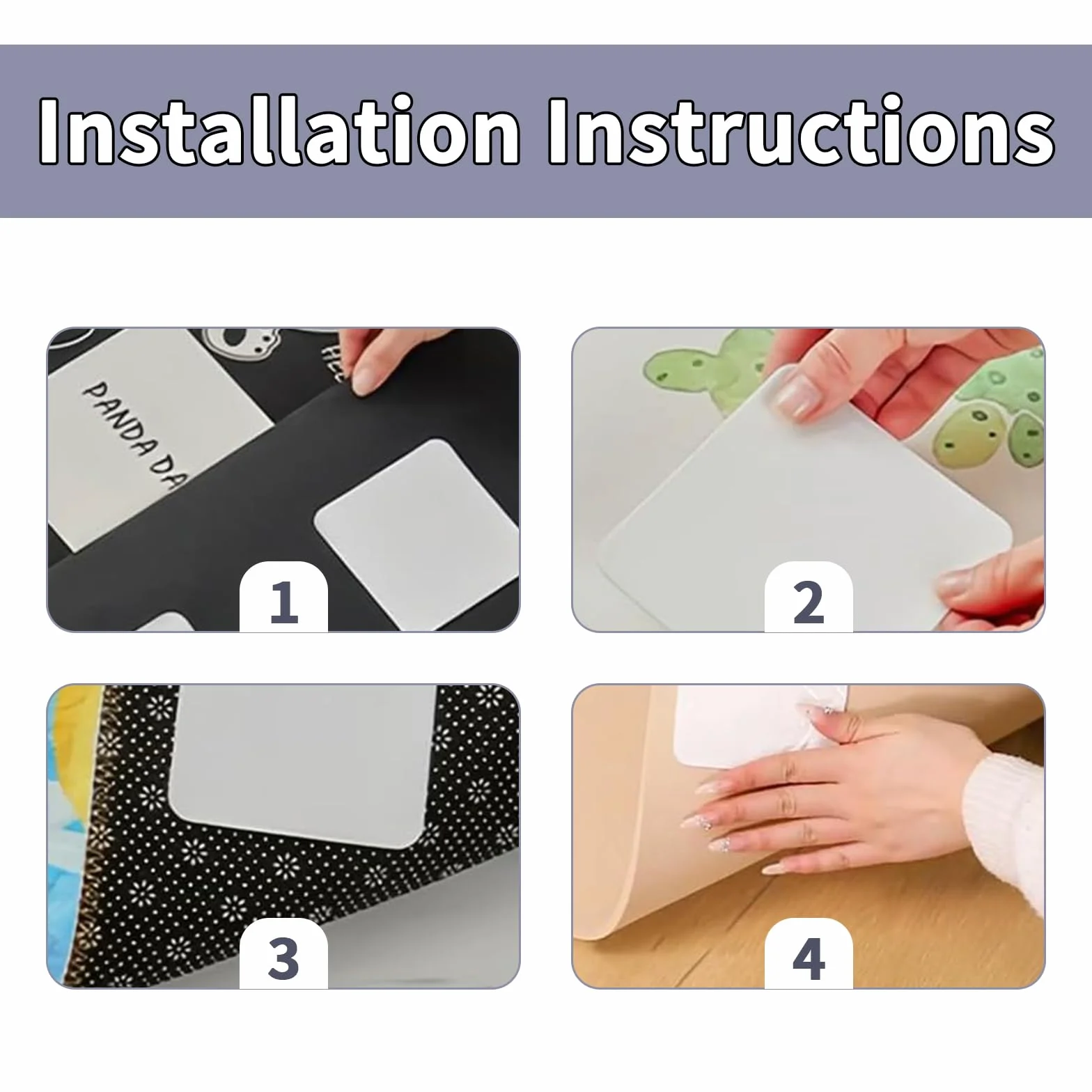 Sous Tapis Antidérapant 10x10 cm 10 Paires Anti Derapant Fixation Nappe Positionnement