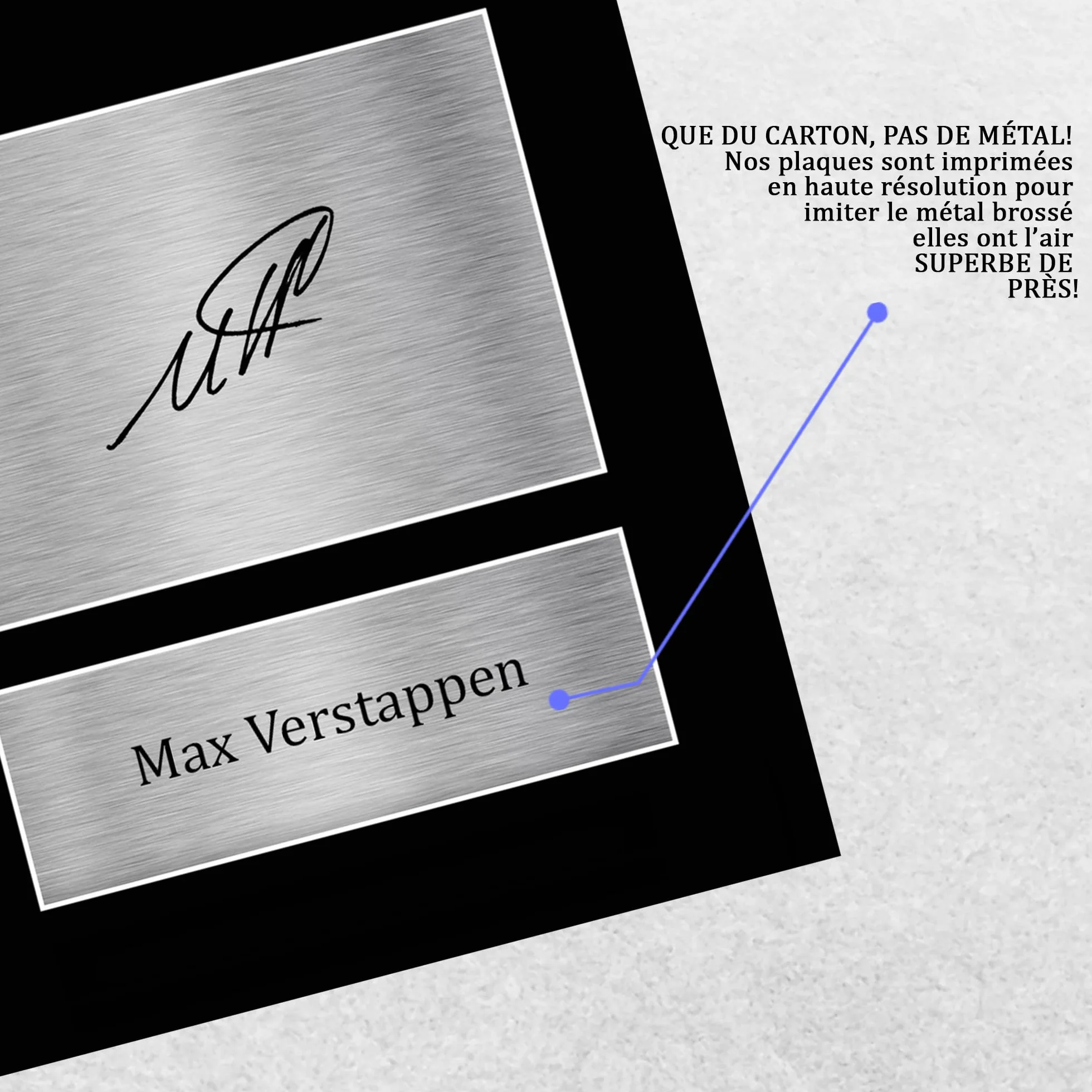A4 Max Verstappen Photo Autographe Signée Cadeaux Formule 1