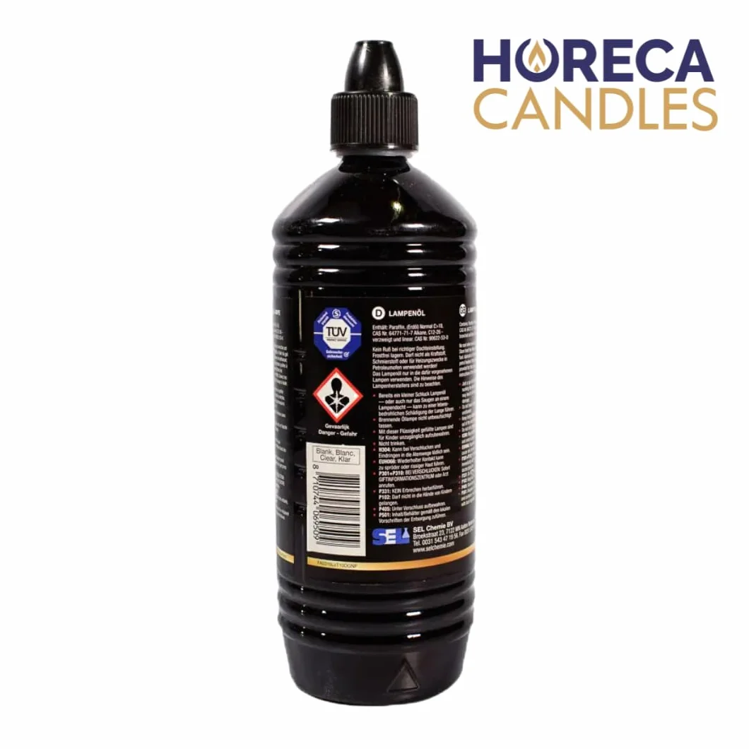 HC Huile pour Lampes et Bougies 2L Cire Liquide Longue Durée Sans Fumée ni Odeur Paraffine Pure