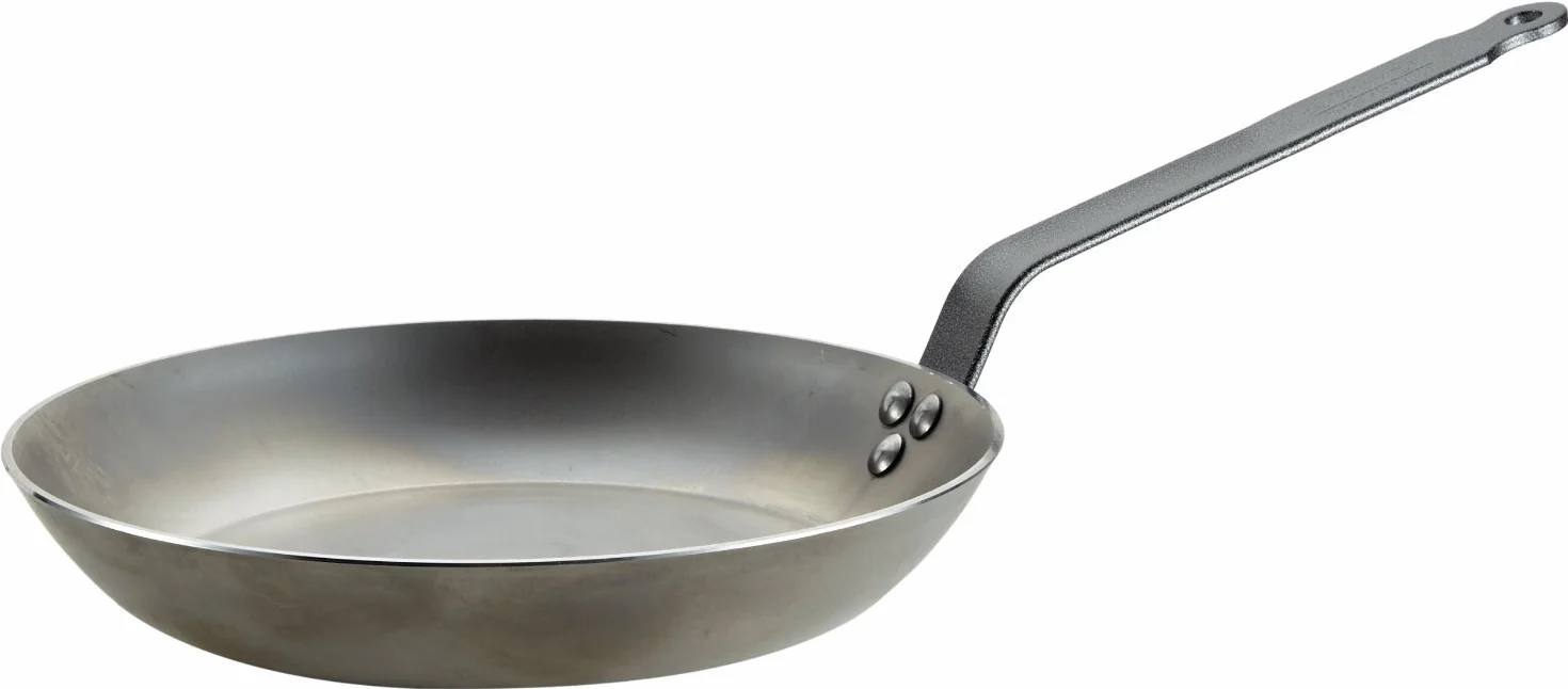 De Buyer Poêle à frire Coupe Lyonnaise acier CARBONE PLUS 28 cm Gris