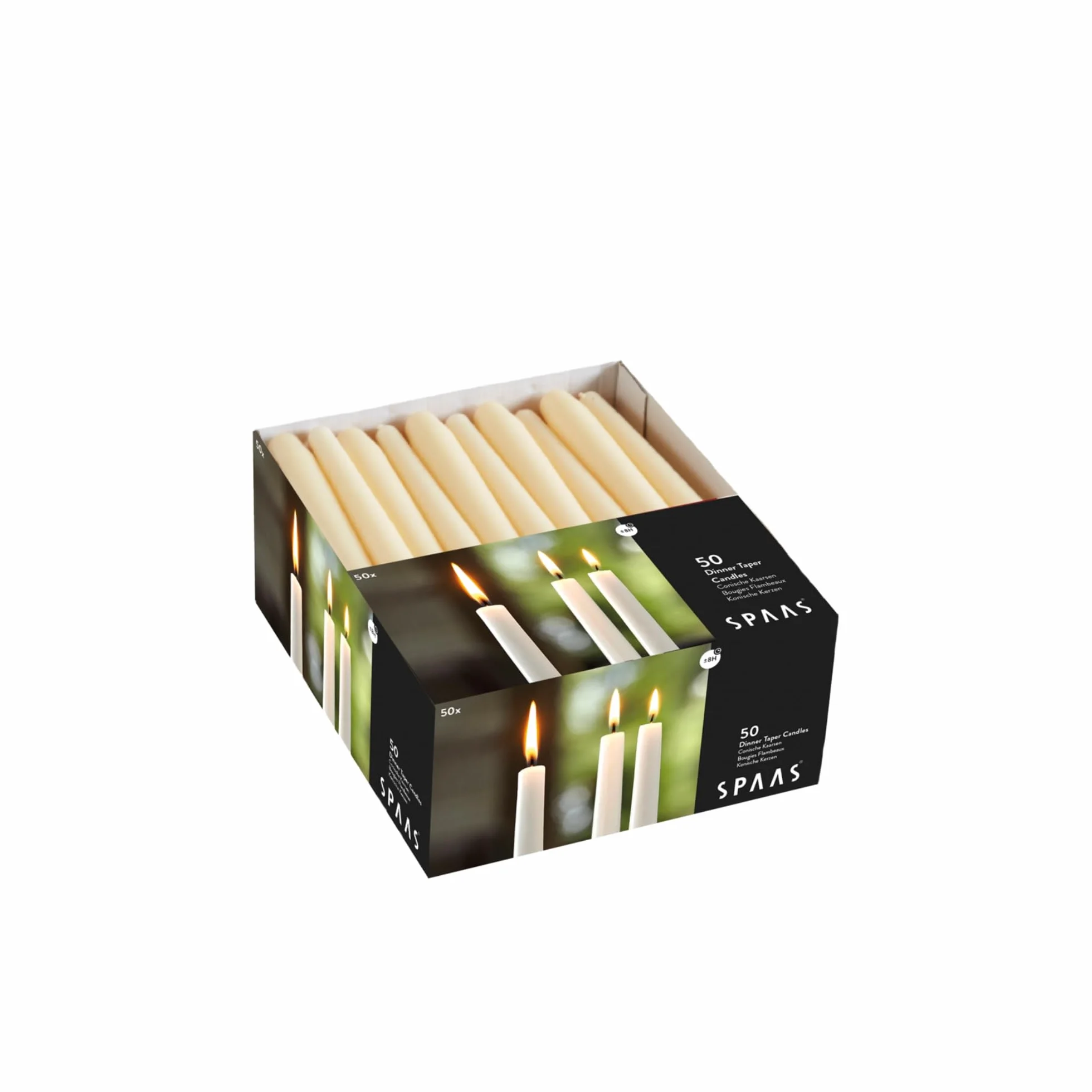 Festilux Bougies de ménage 23/250 mm ± 8 heures ivoire