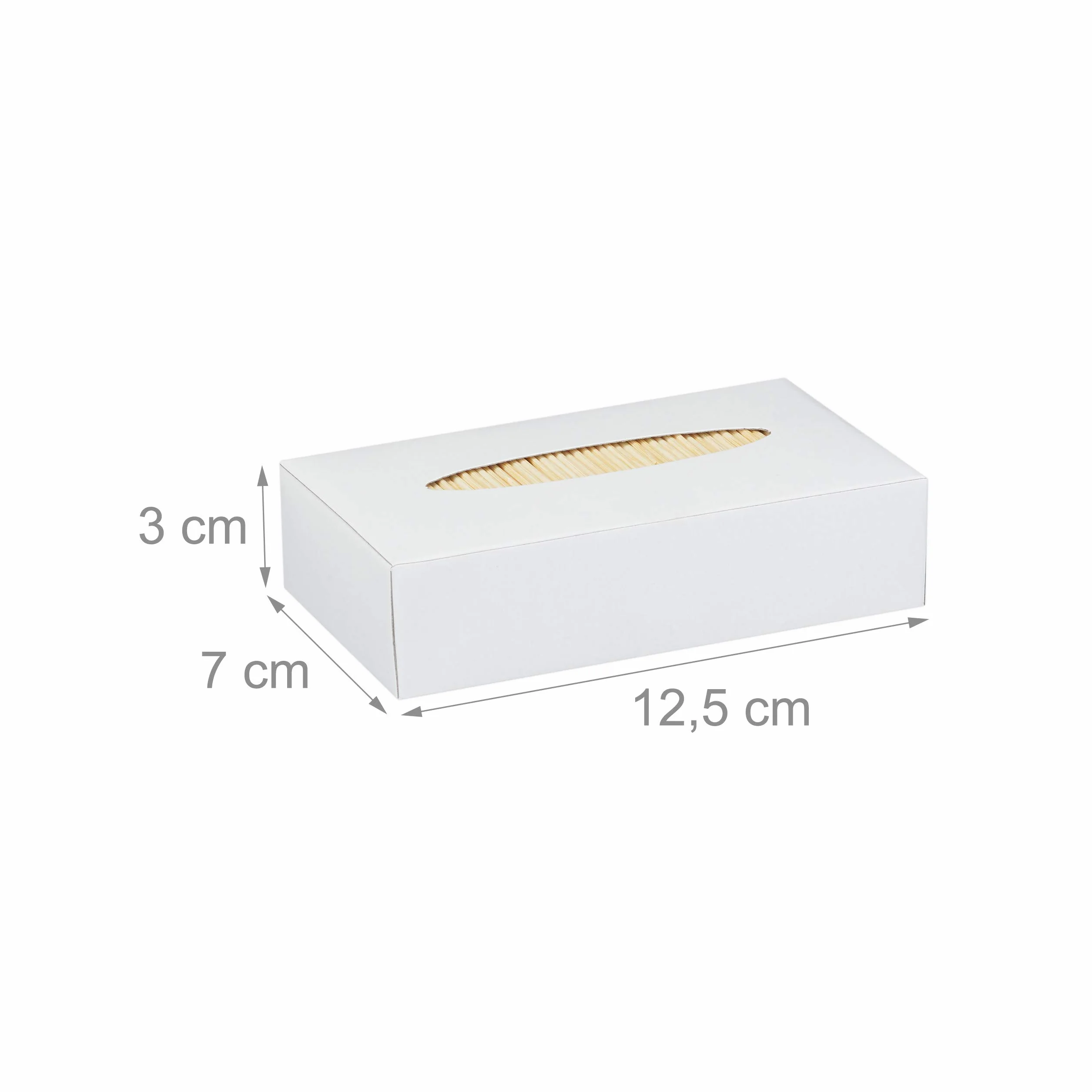 Relaxdays Cure-Dents en Bois Lot de 5000, Cure-Dents Fins