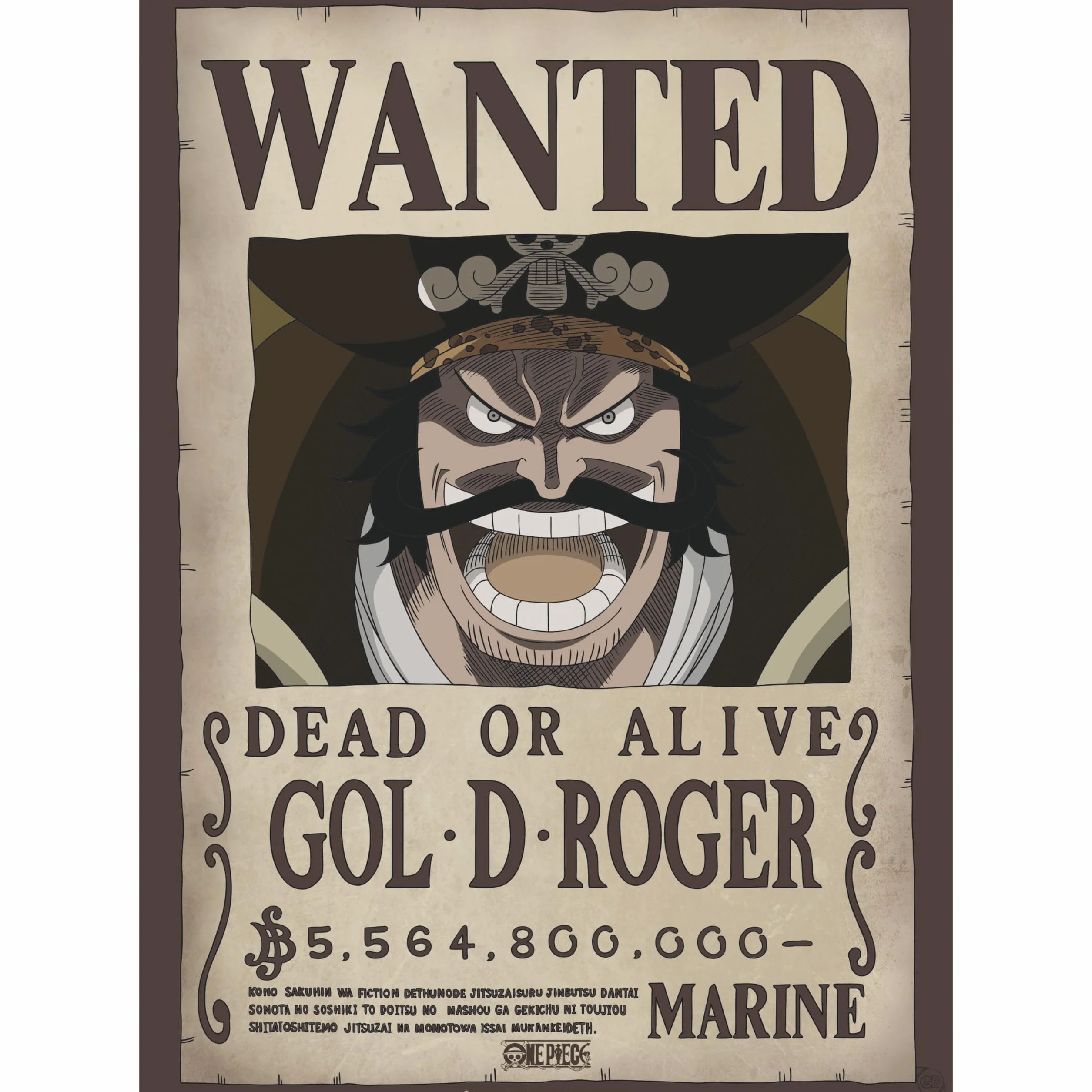 GB eye ONE PIECE Set 2 Chibi Posters Wanted Roger Whitebeard