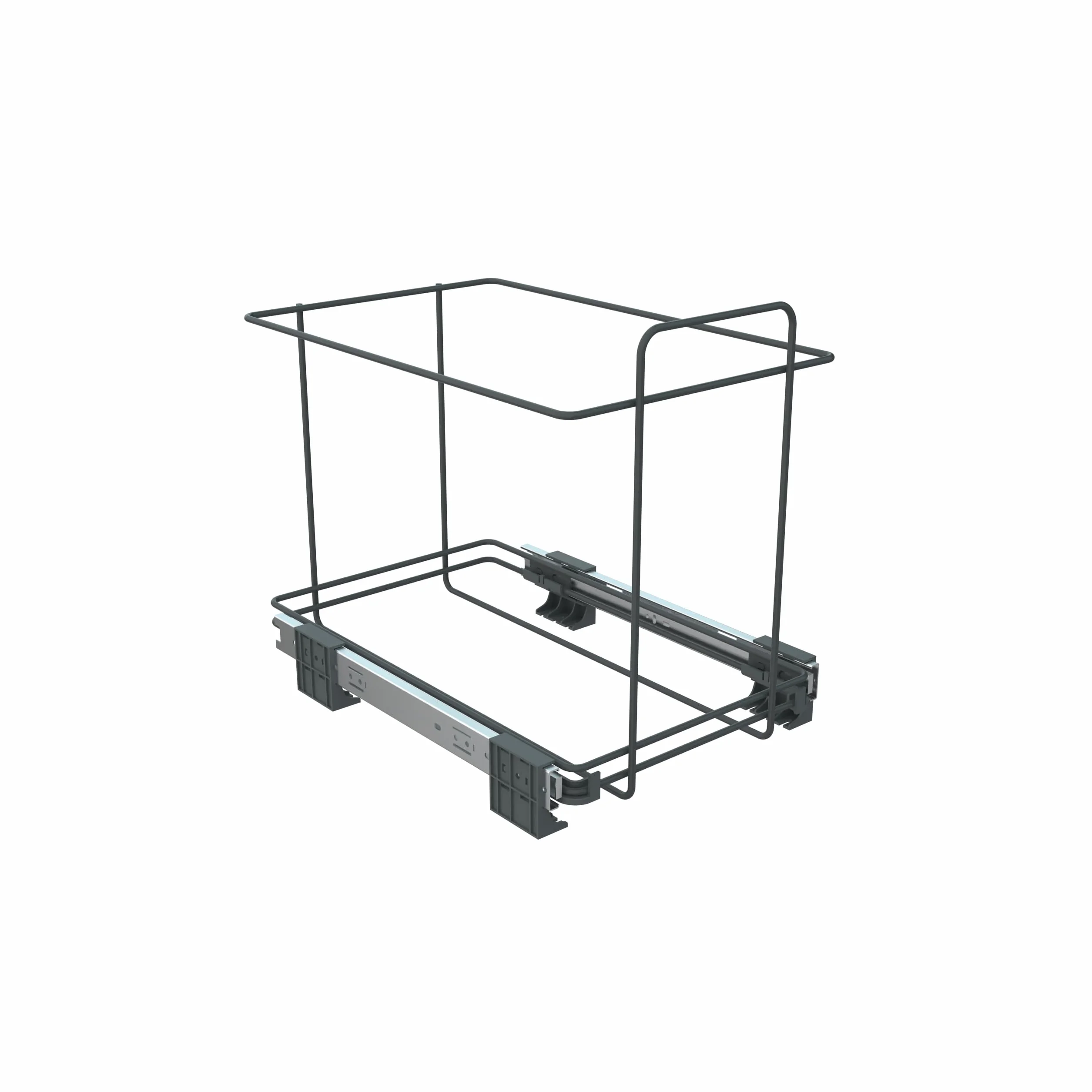 Elletipi Ecofil PF01 34B2 Poubelle de tri sélectif extractible pour déchets, Plastique et métaux Gris 30 x 45 x 36 cm