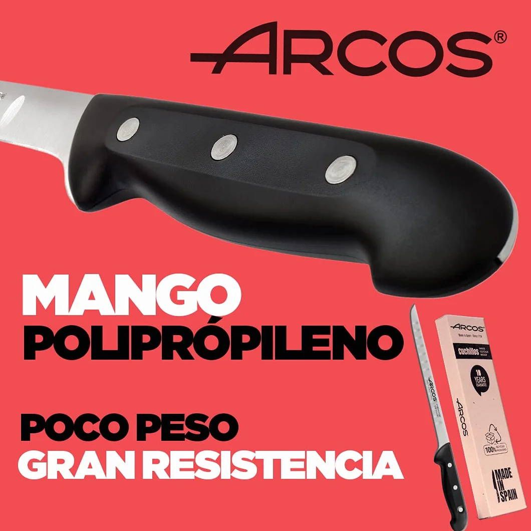 Arcos Couteau à Jambon Professionnel Acier Inoxydable Nitrum 240 mm