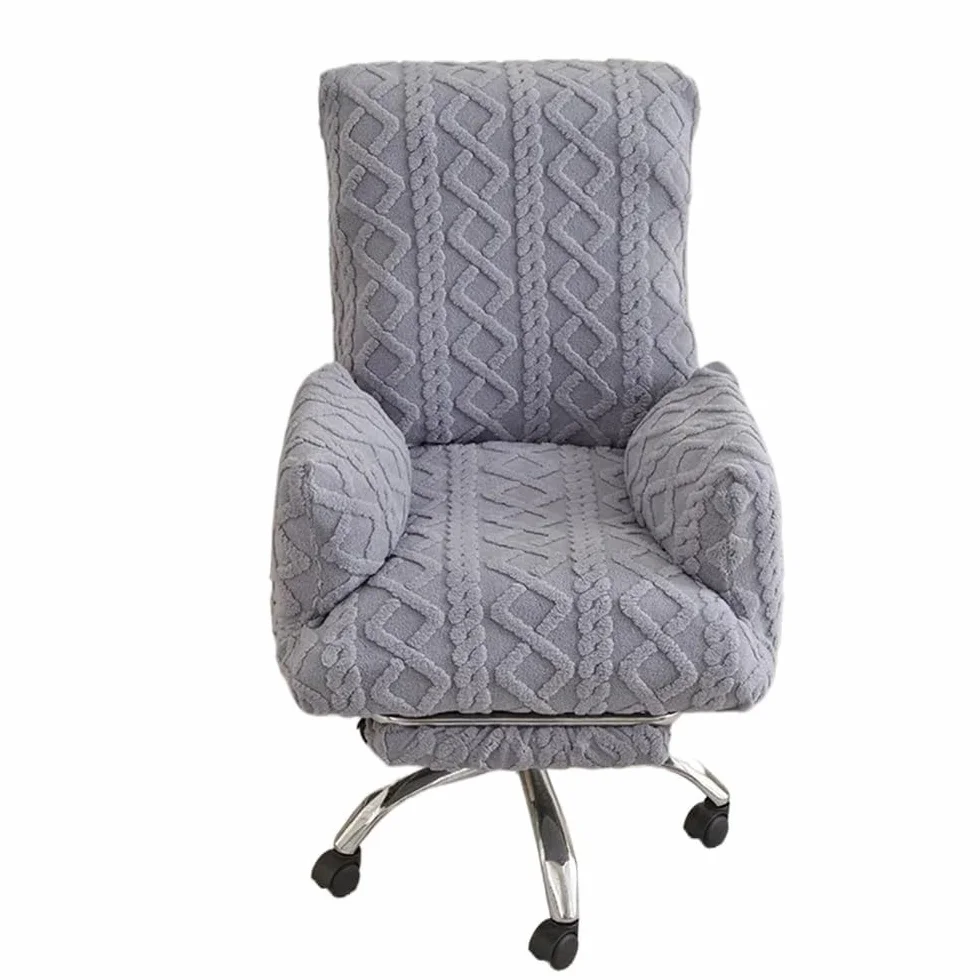 Générique Housse Canapé Relax Élastique Épaisse Protège-Pieds Anti-Poussière Lavable Machine Gris L