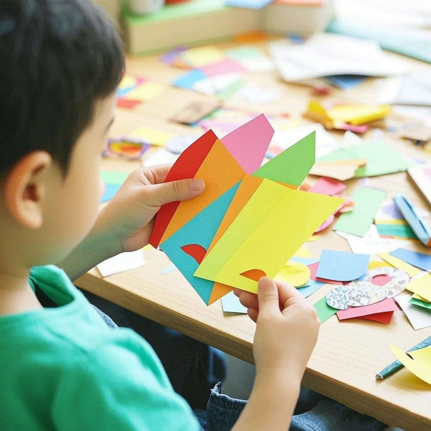 Papier Cartonné A4 180 g/m² 8 Couleurs 80 Feuilles