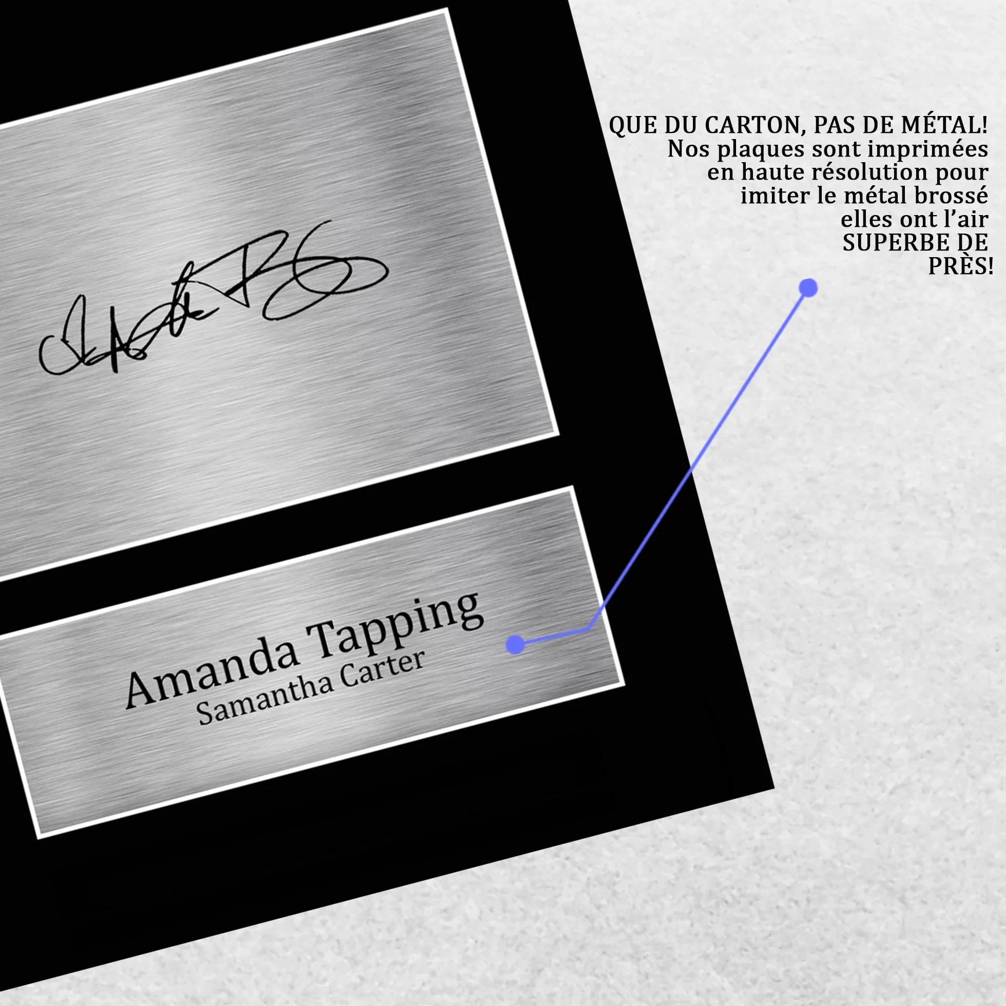 Amanda Tapping Autographe Photo A4 Stargate SG-1 Signé Cadeaux