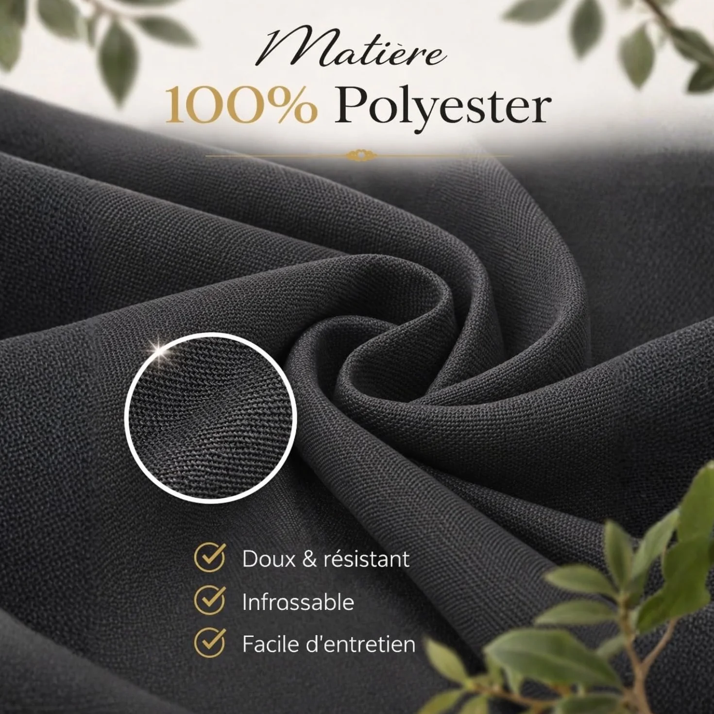 Housse De Clic Clac Matelassée Anthracite