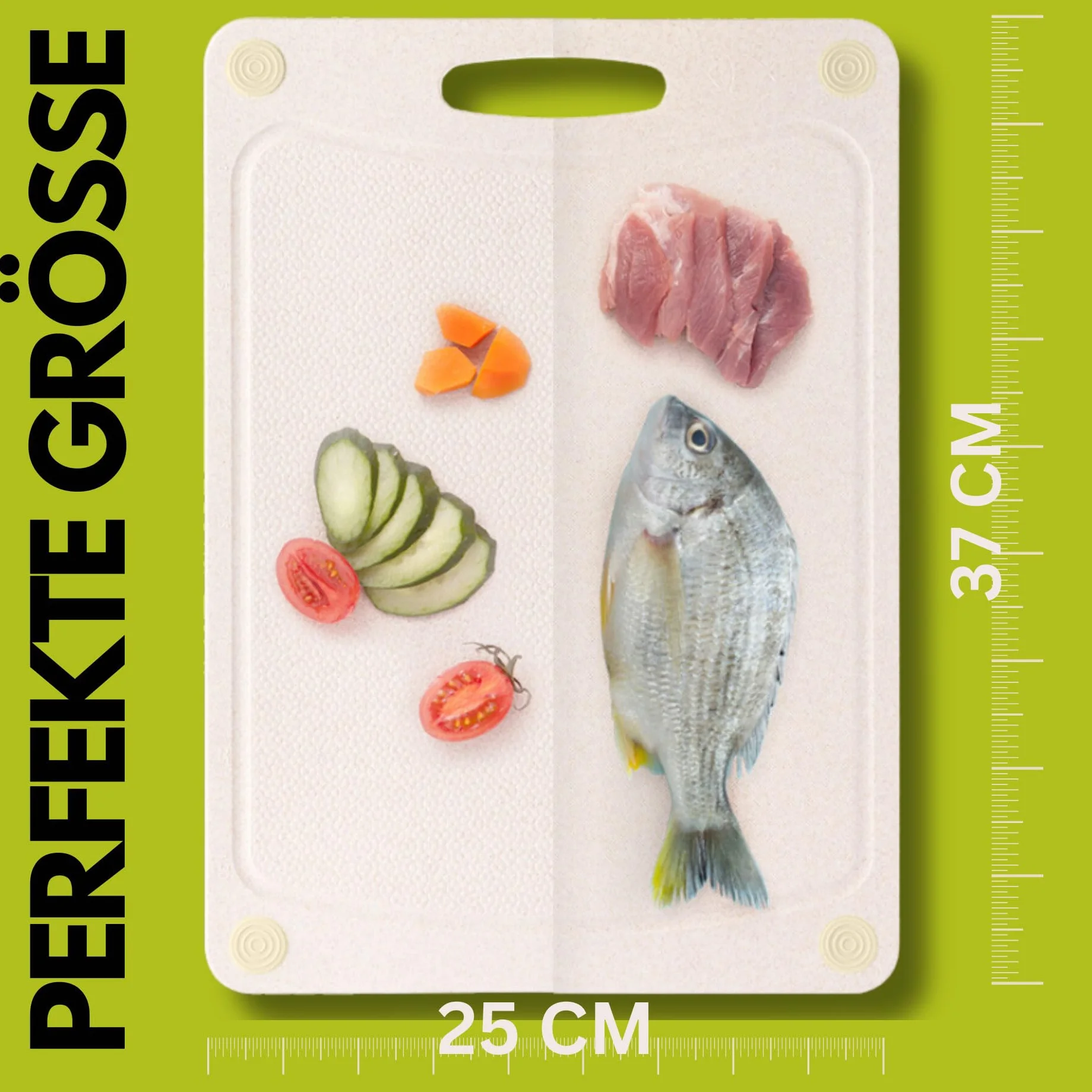 Planche à découper en paille de blé, passe au lave-vaisselle, antibactérienne, écologique, alternative solide au plastique et au bois