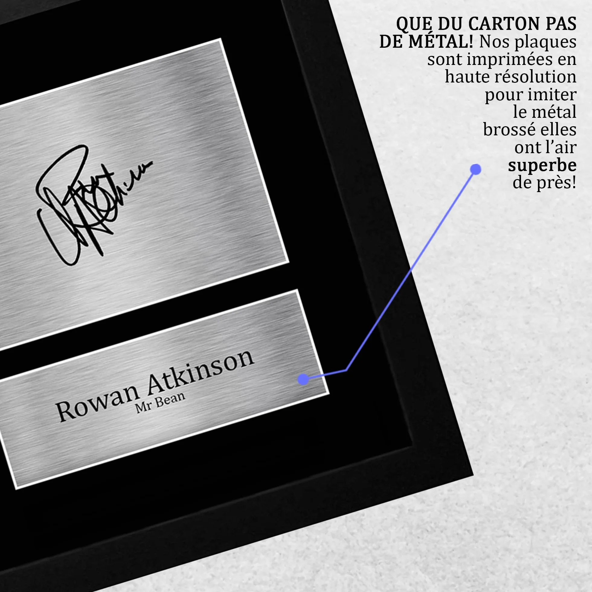 Mr Bean Cadeaux Imprimé Signé Autographe Photo A4 Encadré