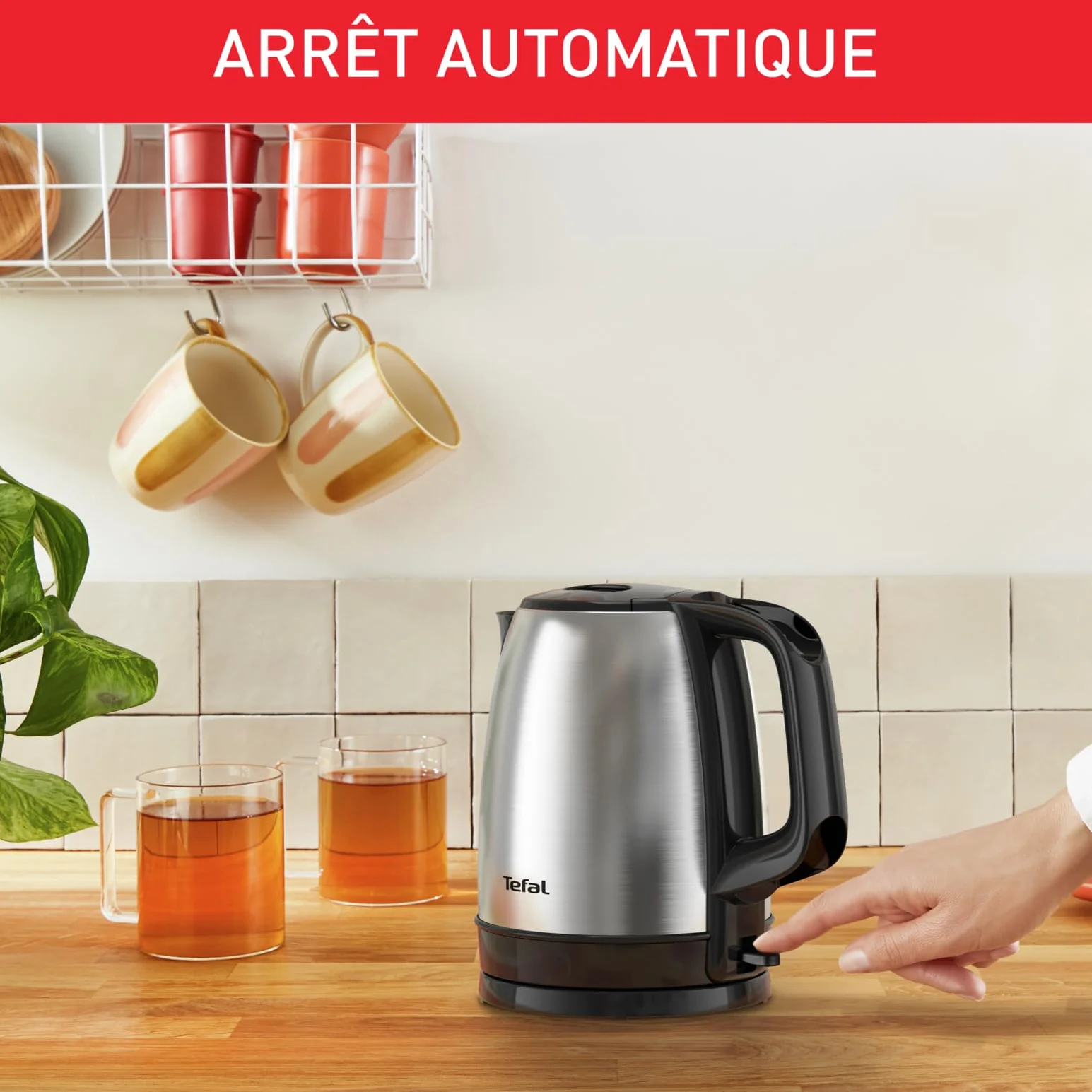 TEFAL Bouilloire Inox 1,7L sans fil KI150D10