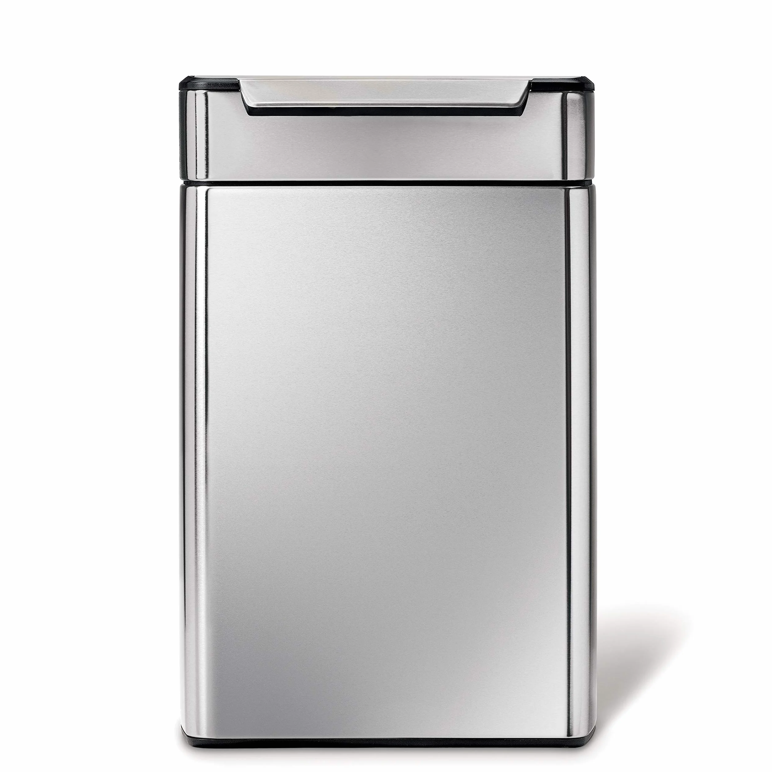 Simplehuman CW2018 poubelle de recyclage touch-bar acier inoxydable brossé 48 litres