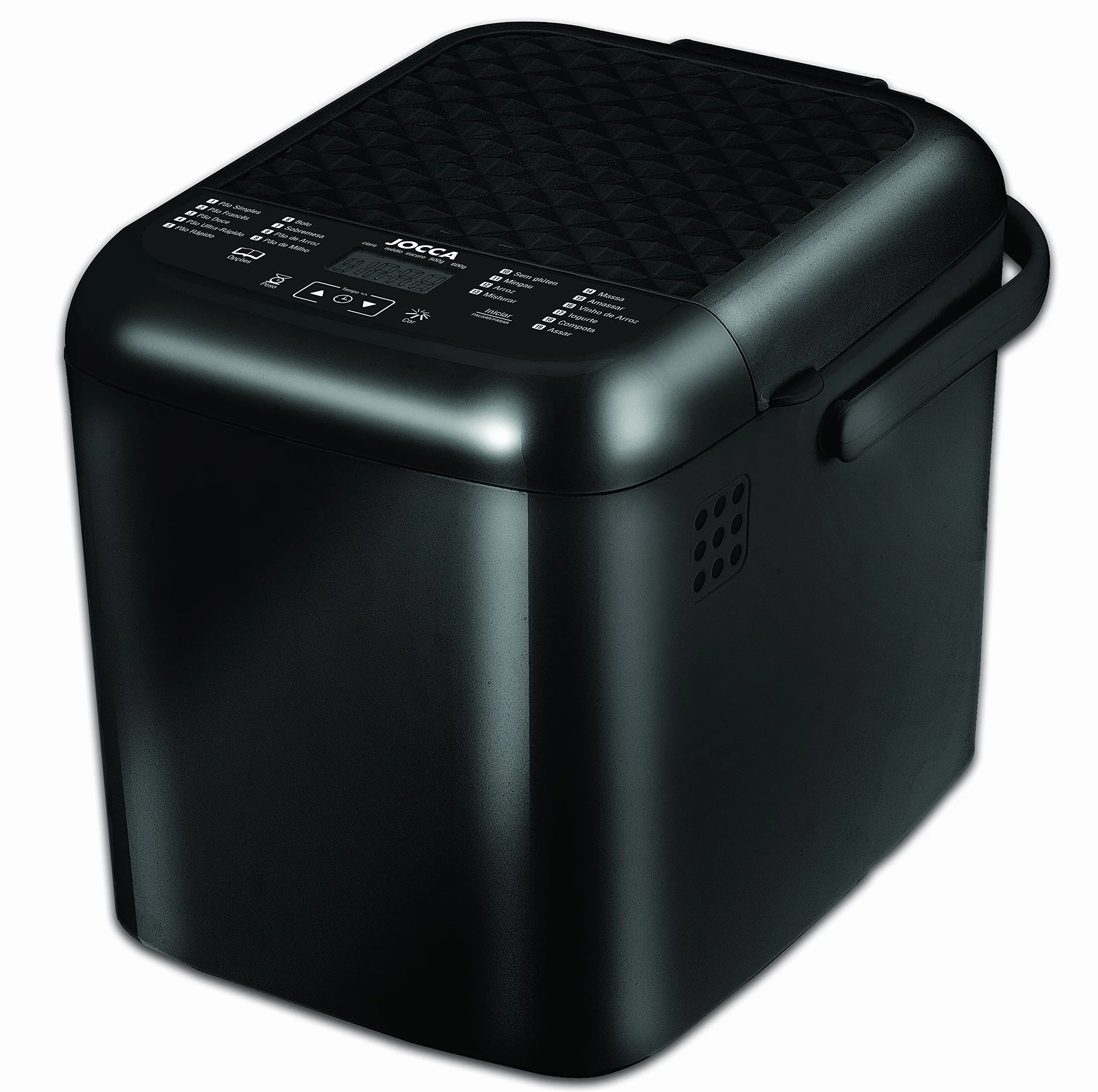 JOCCA Machine à Pain 19 Programmes 500W 600g Cuve Antiadhésive Minuterie 15h