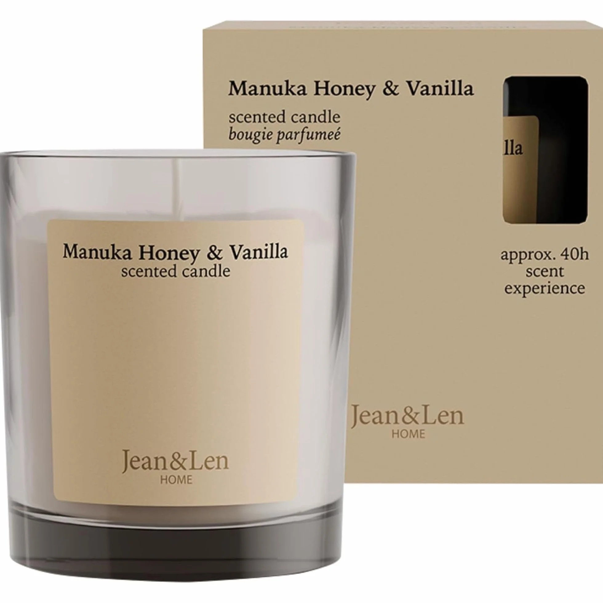 Jean & Len Bougie Miel de Manuka & Vanille 195 g