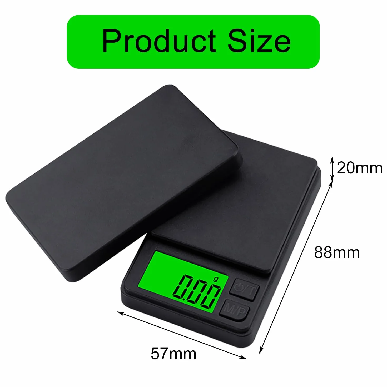 Balance de cuisine numérique portable GeekerChip 0,01 g/1000 g écran LCD