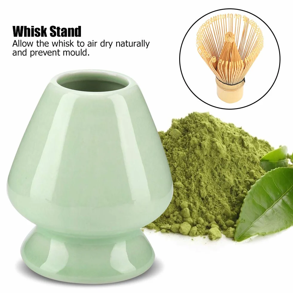 Porte-Fouet Matcha en Céramique Japonais Traditionnel, Kit de Matcha Fait à la Main