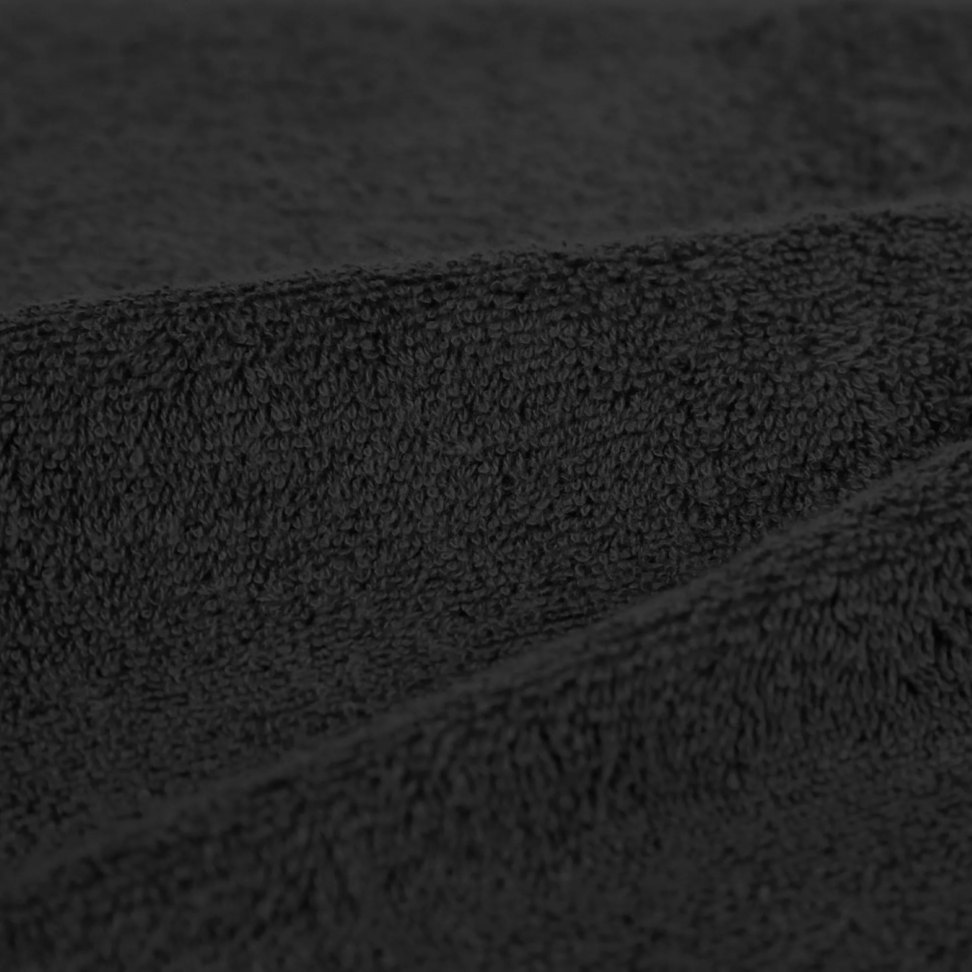 Amazon Basics Drap de Bain Grande Taille 100% Coton Anti-décoloration 70 x 140 cm Noir Lot de 2