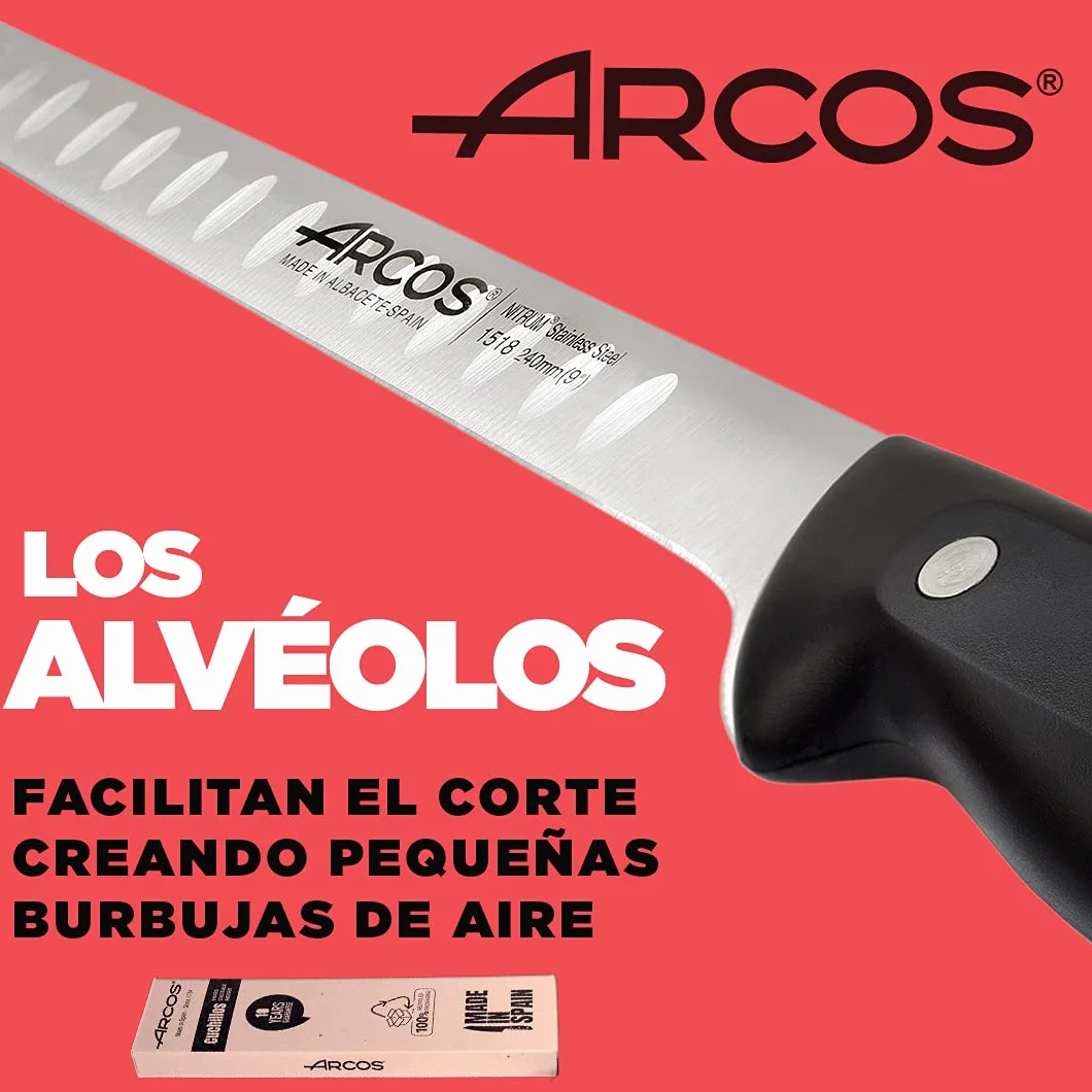 Arcos Couteau à Jambon Professionnel Acier Inoxydable Nitrum 240 mm