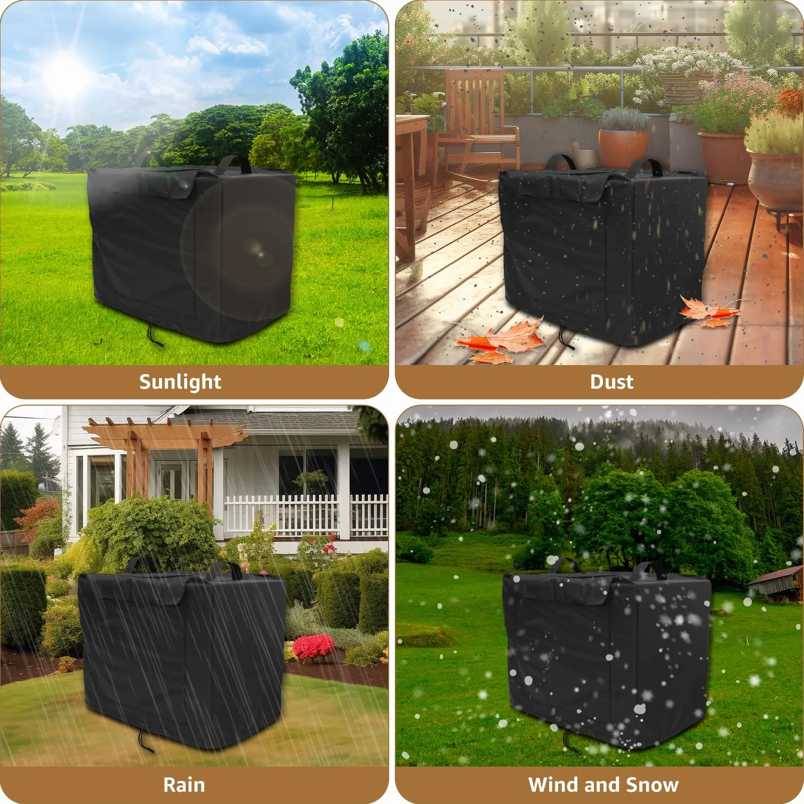 Housse de protection étanche Oxford 420D pour trancheuse commerciale 54,6 x 45,7 x 45 cm