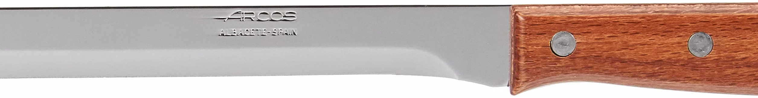 Arcos Couteau à Jambon Acier Inoxydable 250 mm Poignée Ergonomique Polypropylène Marron Série Latina