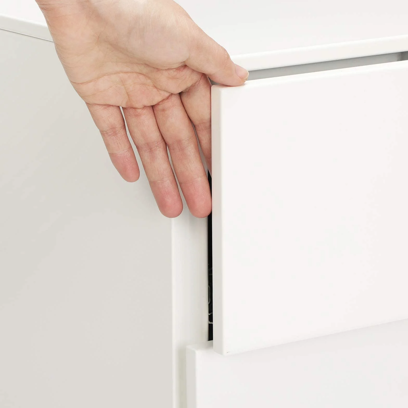 SONGMICS Caisson de Bureau Métallique 3 Tiroirs Verrouillable sur Roulettes 45 x 39 x 54 cm Blanc Mat OFC63WT