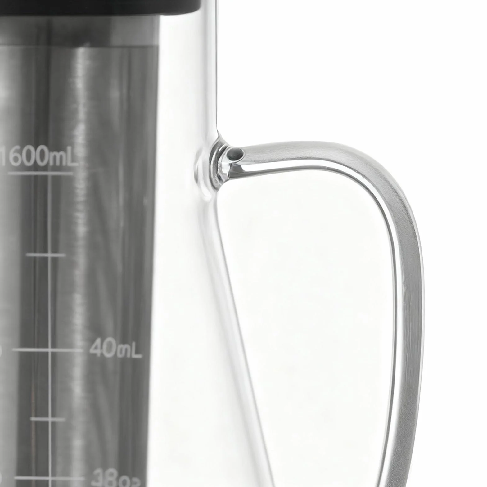 Cafetière à Infusion à Froid en Acier Inoxydable Pichet Verre Borosilicate 1600ML