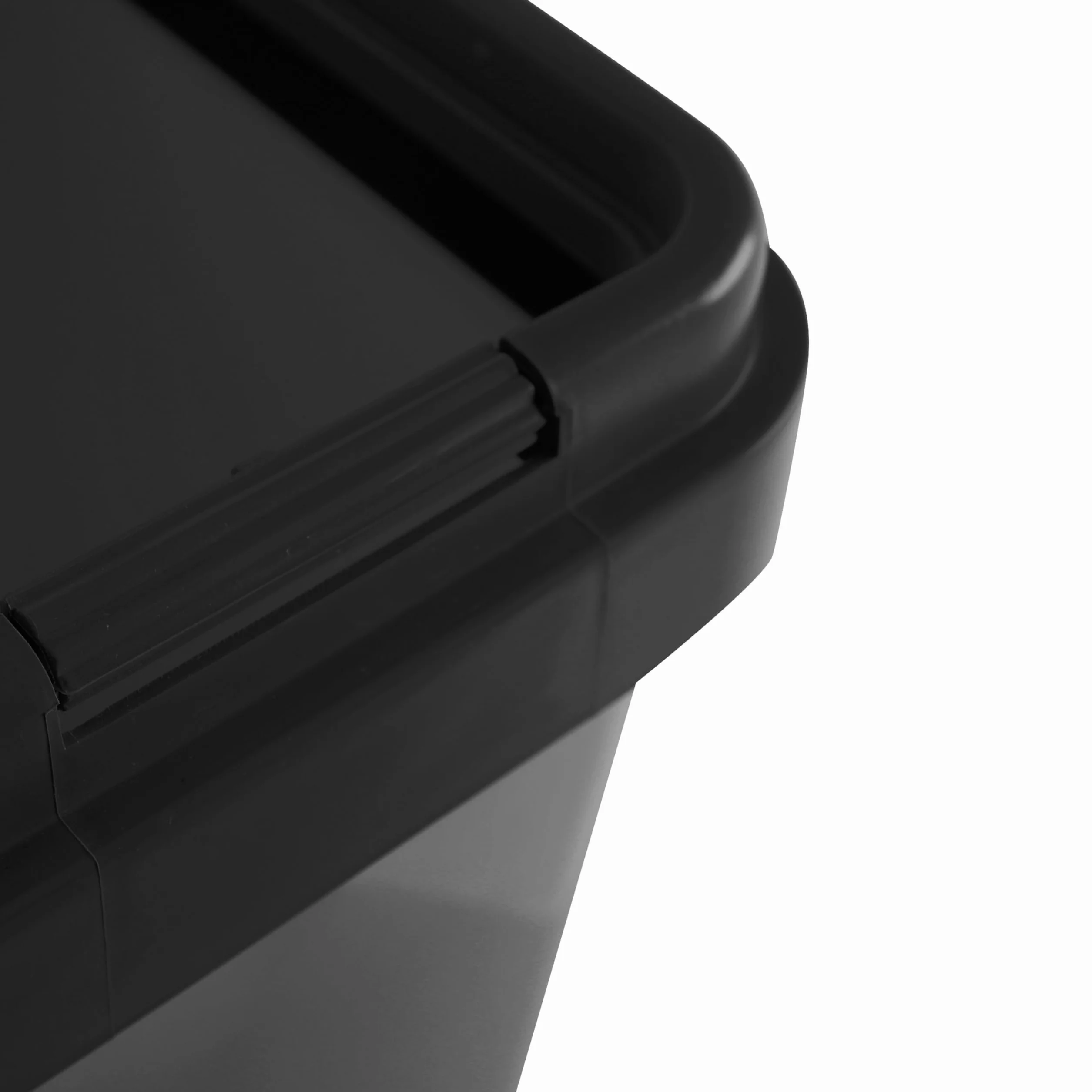 Ribelli Poubelle de tri sélectif cuisine 2 x 25 L Kunststoff geruchsdichter Abfalleimer Noir