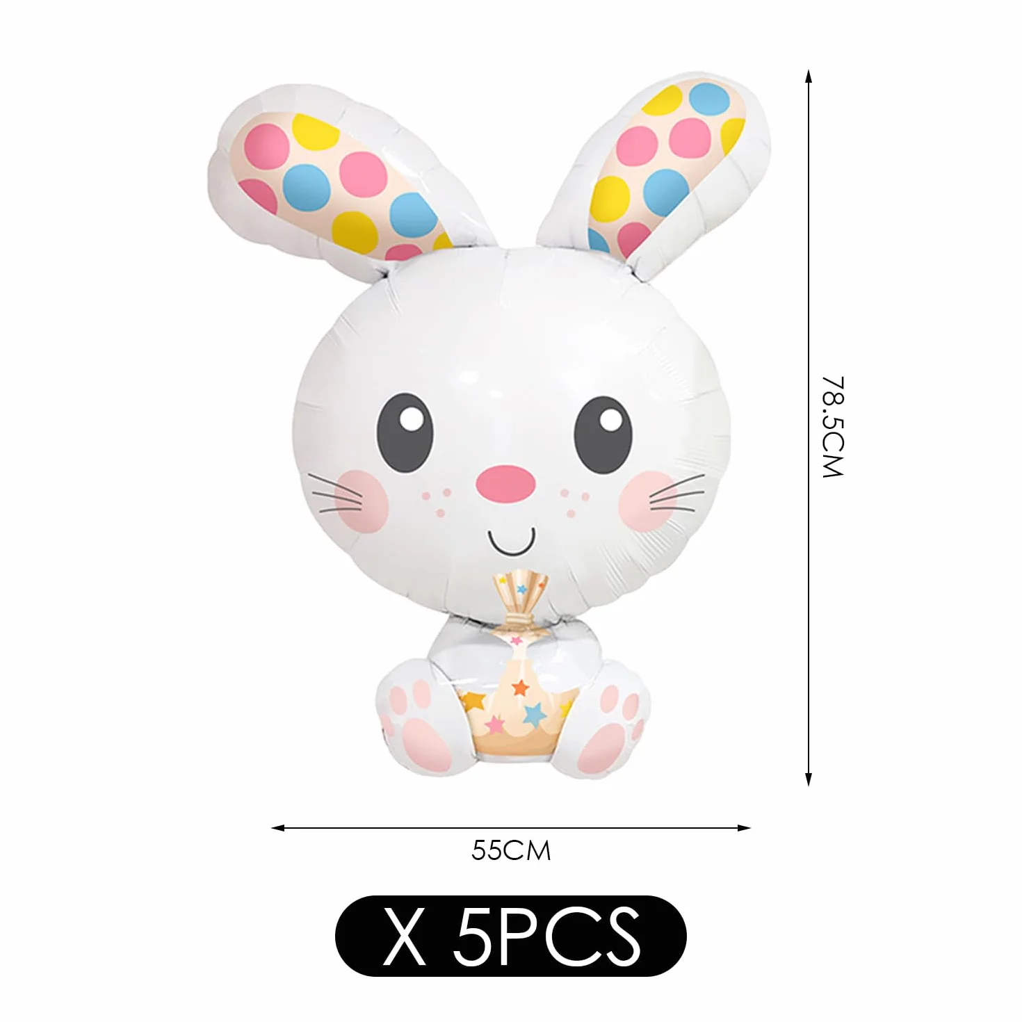 Ballons Lapin Mignons Dessins Animés Jouets Gonflables Créatifs Décorations Fête Enfants