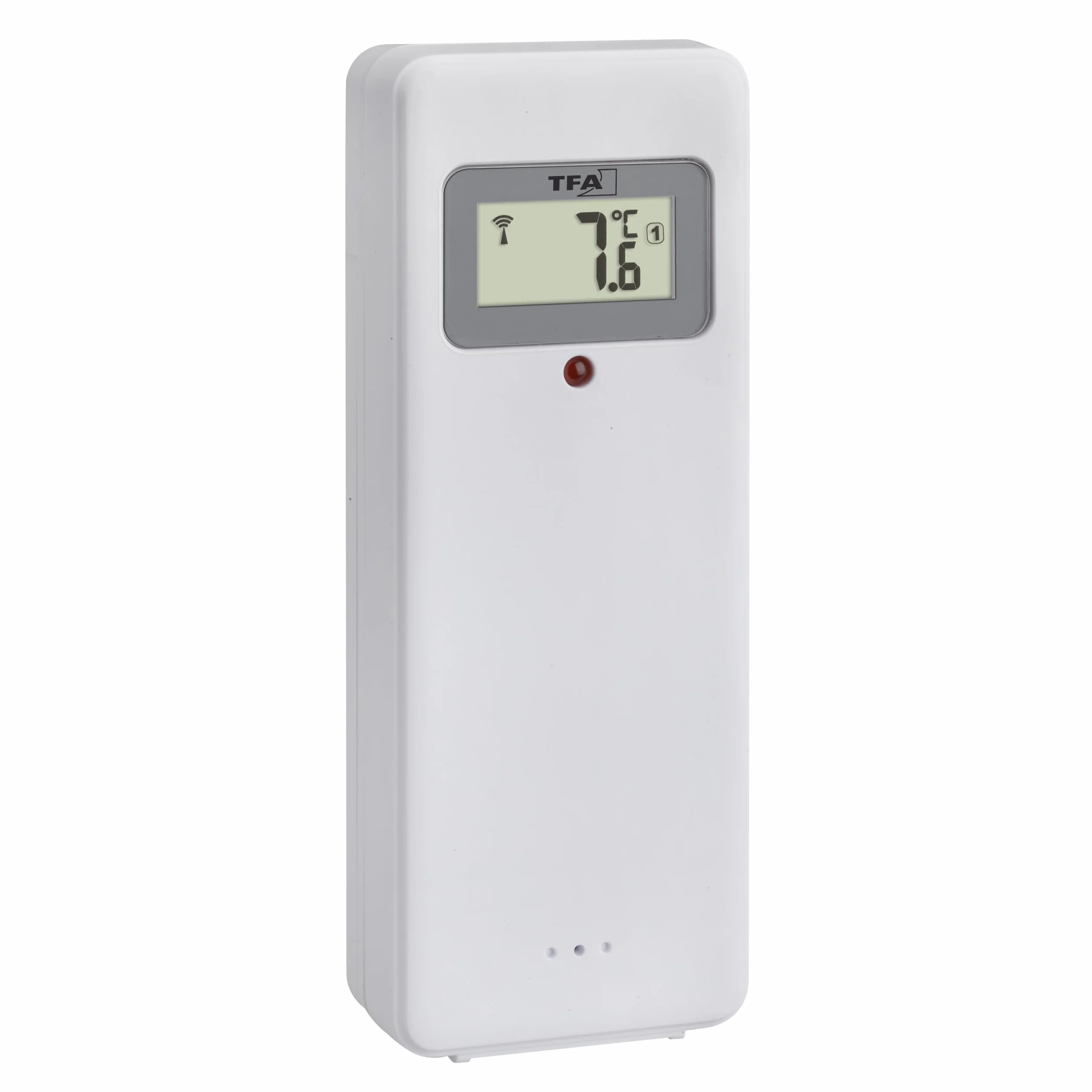 TFA Dostmann Station météo sans Fil Noir 35.1170.01 avec capteur extérieur et horloge radio-pilotée
