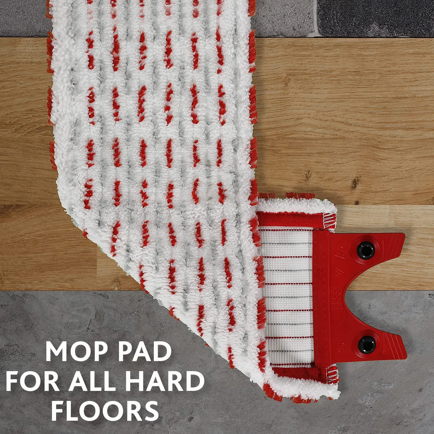 Vileda UltraMax 2en1 Serpillière Microfibre Nettoyeur Sol Performant Fibres Rouges Grises Balai Plat 1.2 Spray
