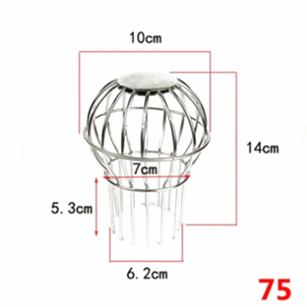 Drain de toit en acier inoxydable 304 Leaf Plus Protection anti-bûches 75 tubes