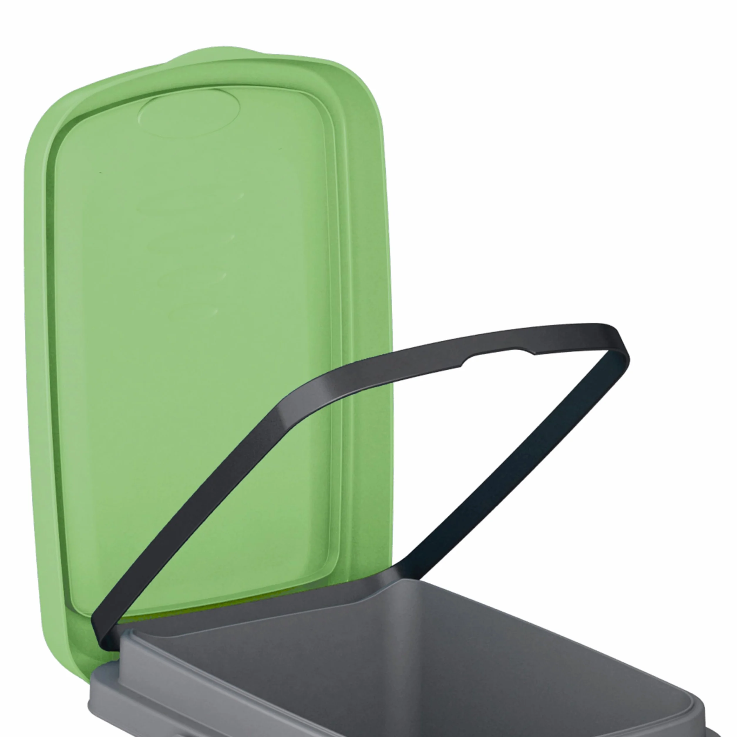 Casaria® Poubelle cuisine 25L 39x24cm couvercle inodore sac poubelle tri sélectif