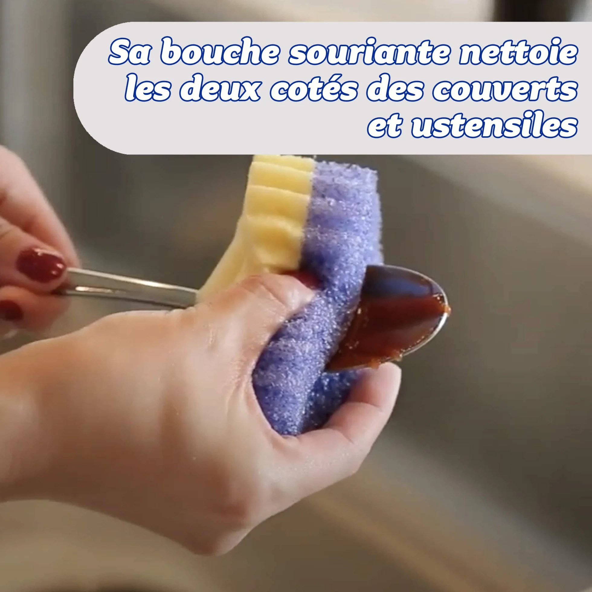 Scrub Daddy Scrub Mommy Eponge Vaisselle Reutilisable Lavable Cuisine Salle de Bain Flextexture Lot de 3