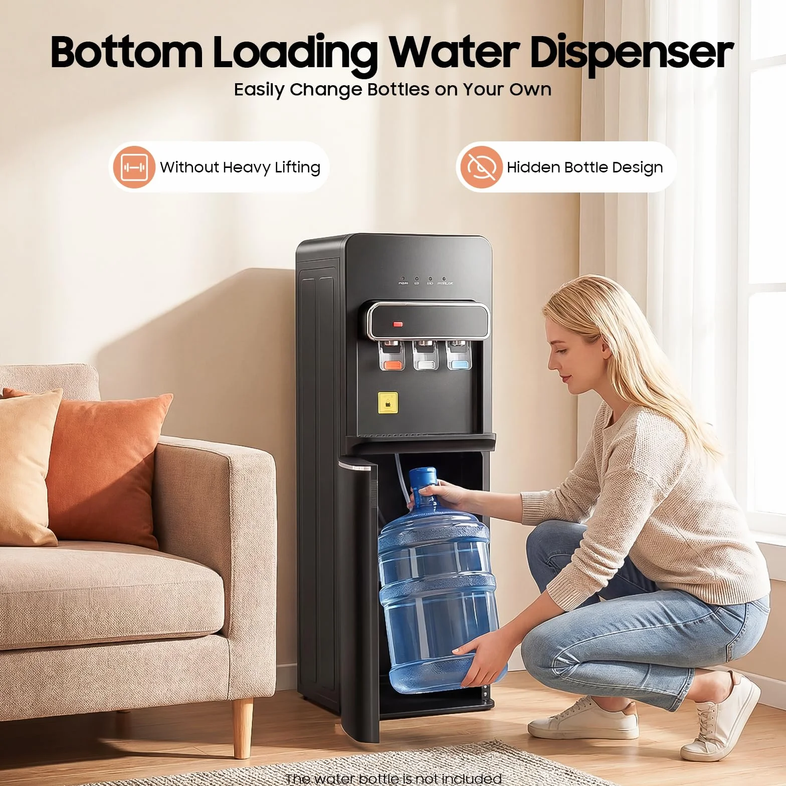 Distributeur d'eau sur pied avec ébullition instantanée 3 sorties d'eau refroidisseur en bouteille