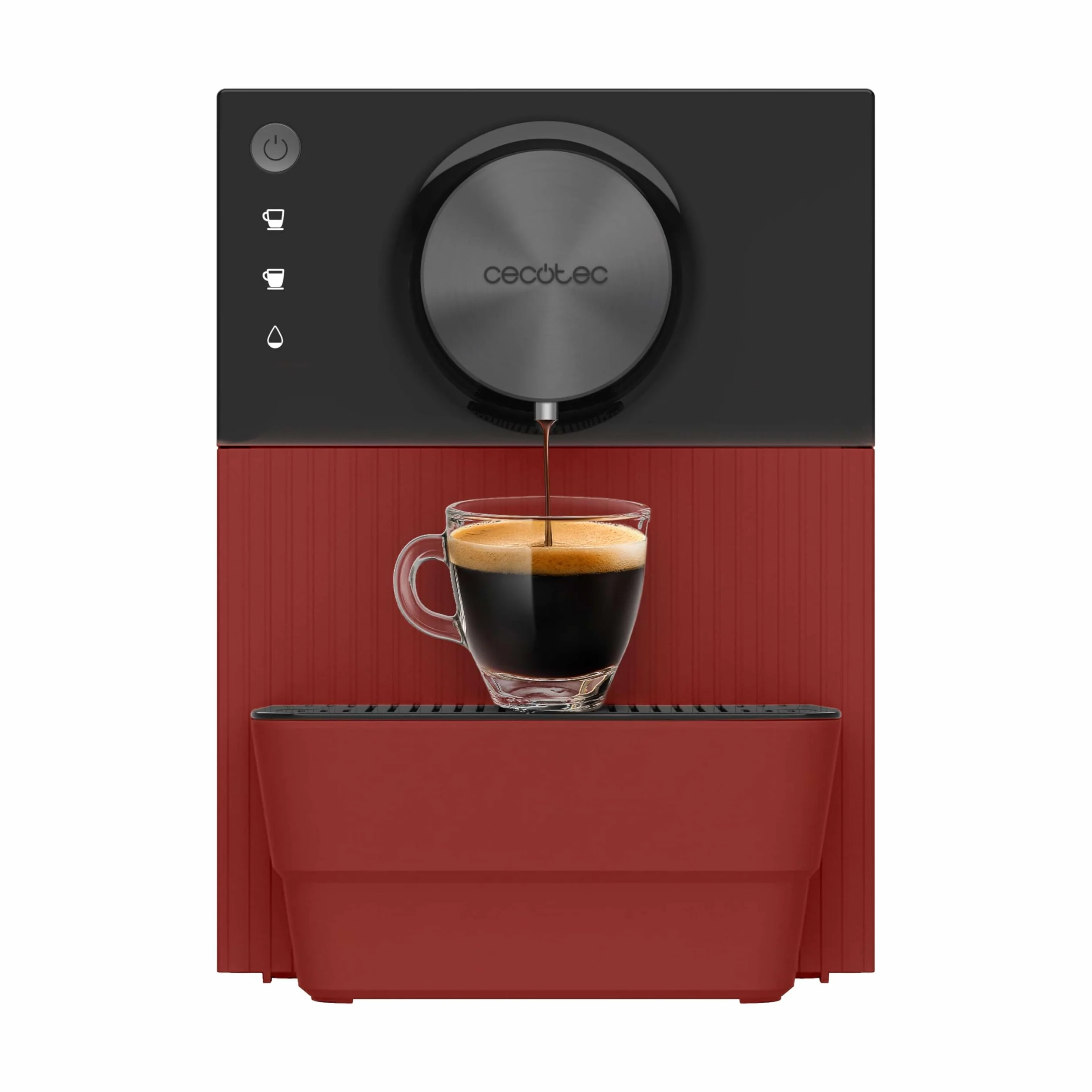 Cecotec Machine à Café Superautomatique Cremmaet Cube Rouge 1350W 19 Bars