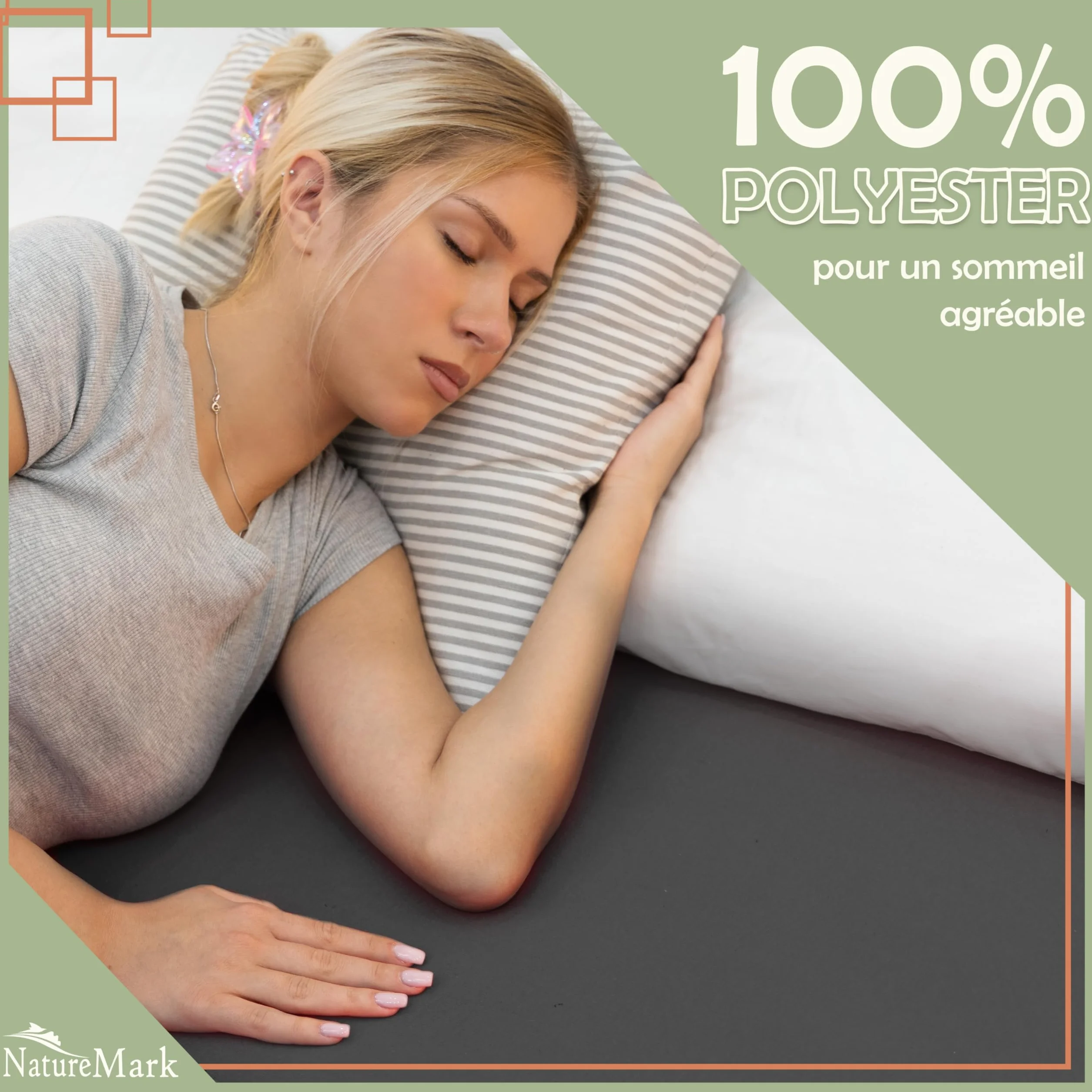 Drap-Housse en Microfibre Brossée 140x200 cm Gris Anthracite – Hypoallergénique