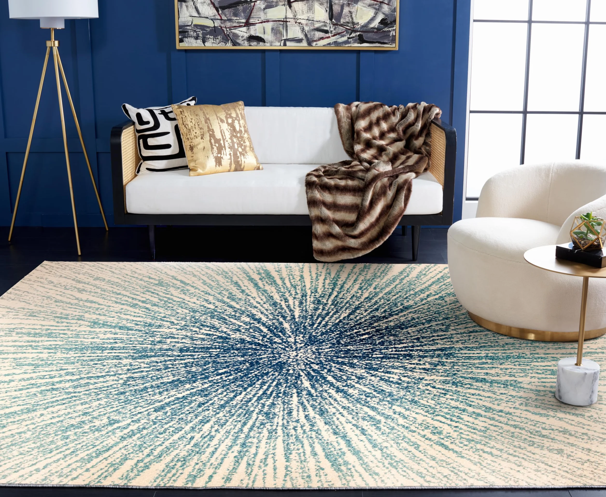 Safavieh Tapis Traditionnel Evoke Collection Gris Neutre 240x300 cm