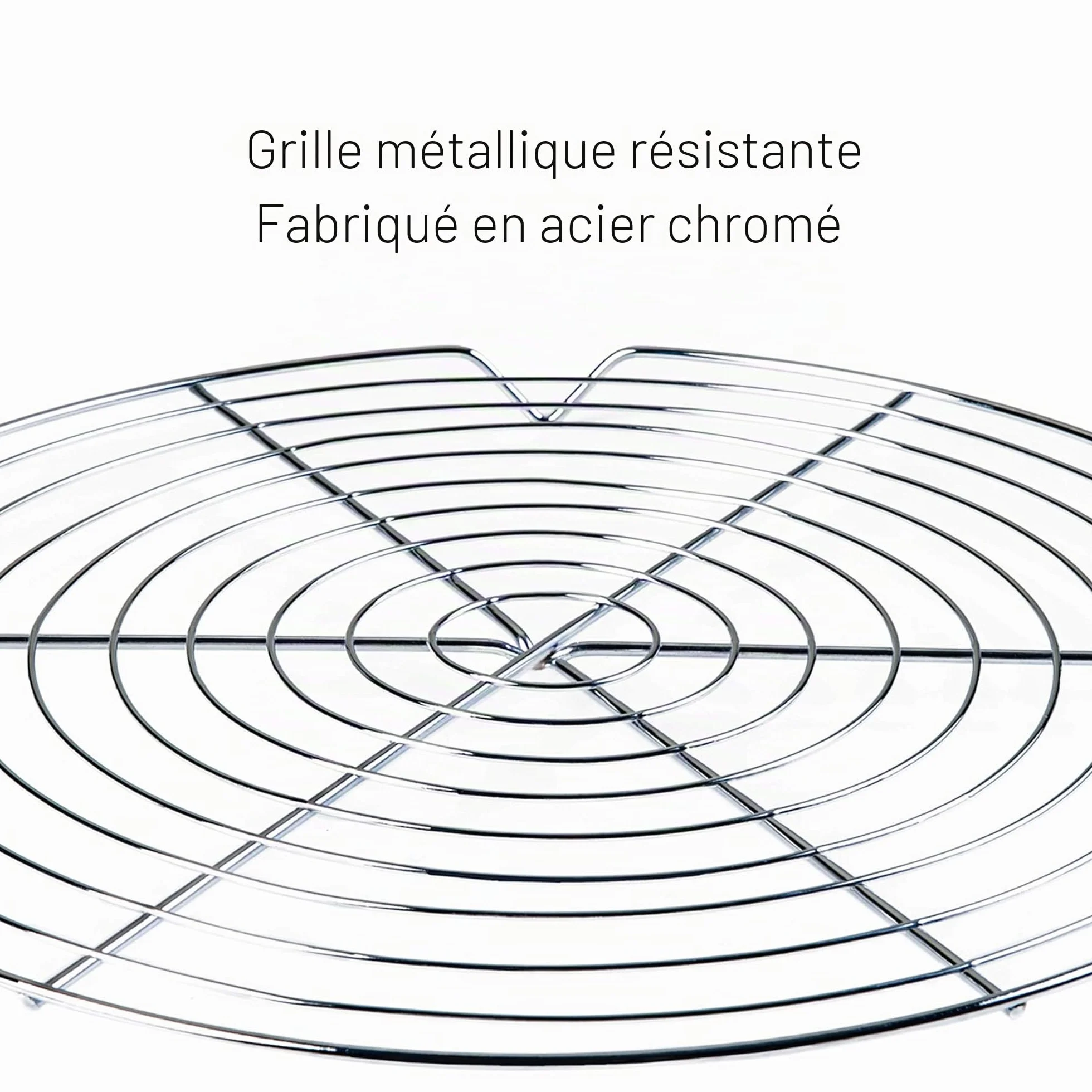 Grille pour Refroidir Pâtisserie en Acier chromé LACOR 66916 Ø 28 x 2 cm