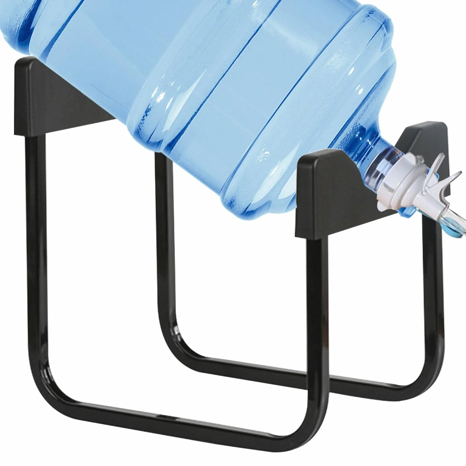Porte-Bouteille d'3 à 5 gallons Support Distributeur d'eau Anti-Fuite Bec réutilisable Compatible Bouche Bouteille Non filetée
