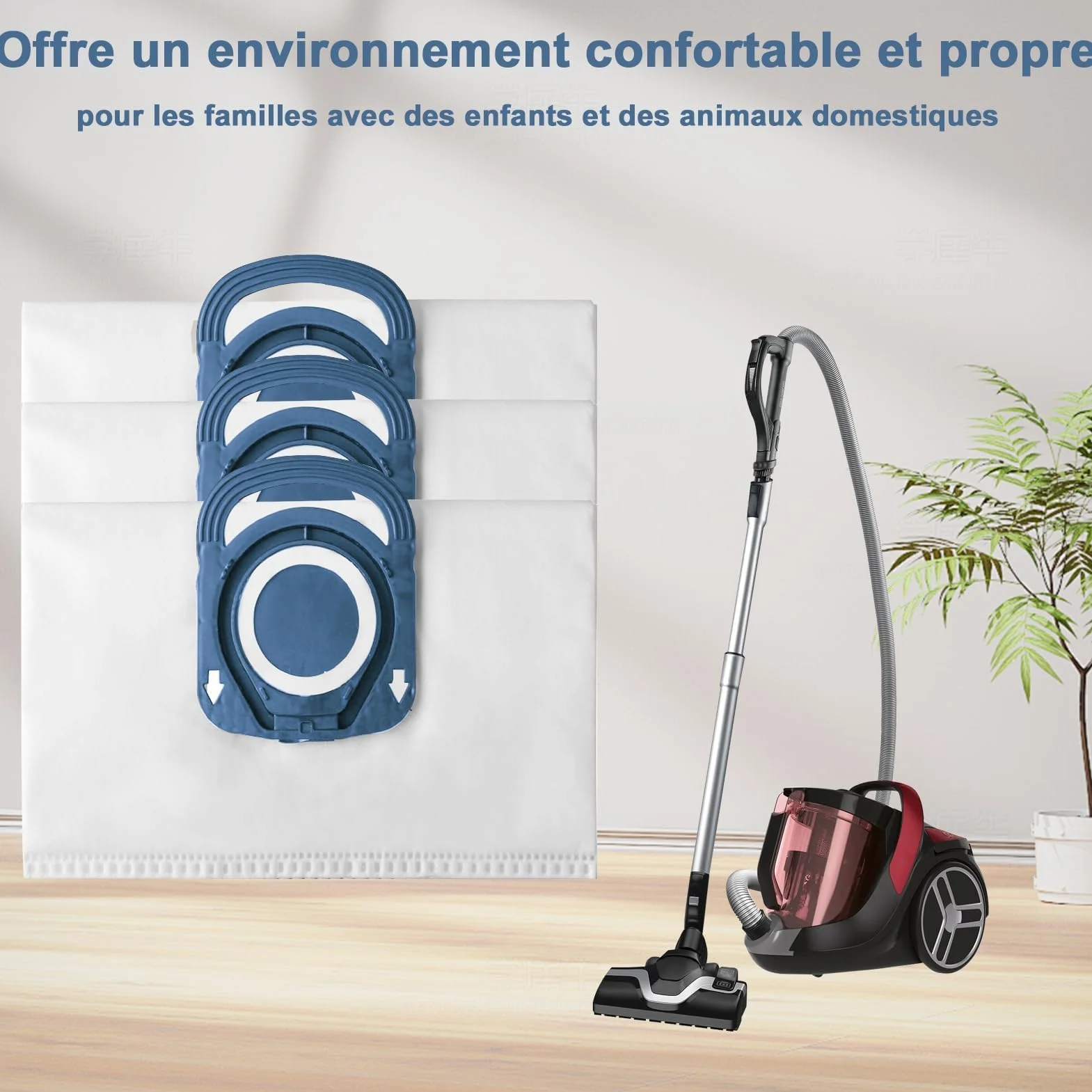 Sac pour Aspirateur Rowenta Silence Force Hygiène Effitech Compact Power xxl ZR200520 ZR200720 ZR200920