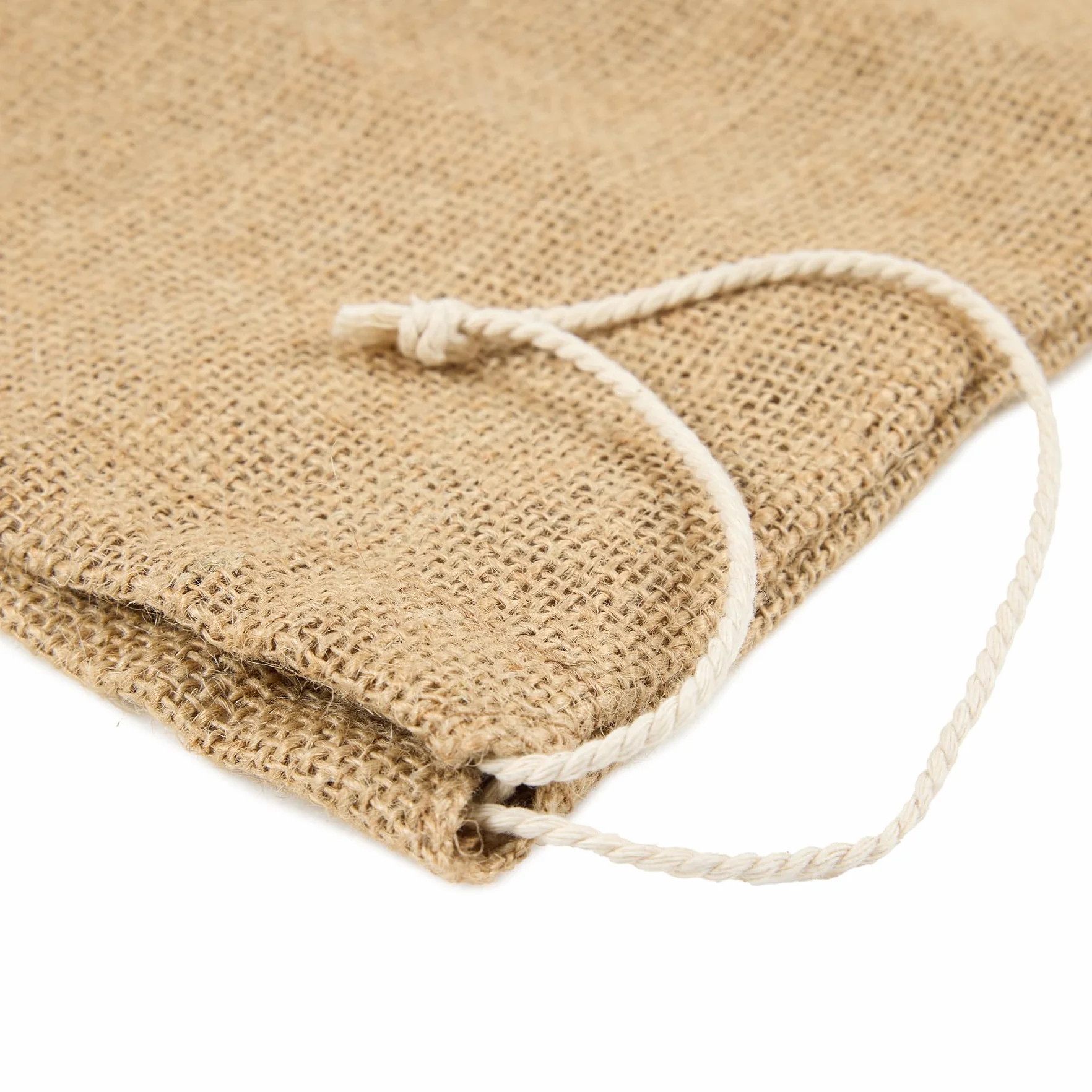 La Cordeline 3 Sacs Toile Jute Naturel Stockage Légumes Pomme de Terre Oignons Cordon Serrage 3 Tailles S M L