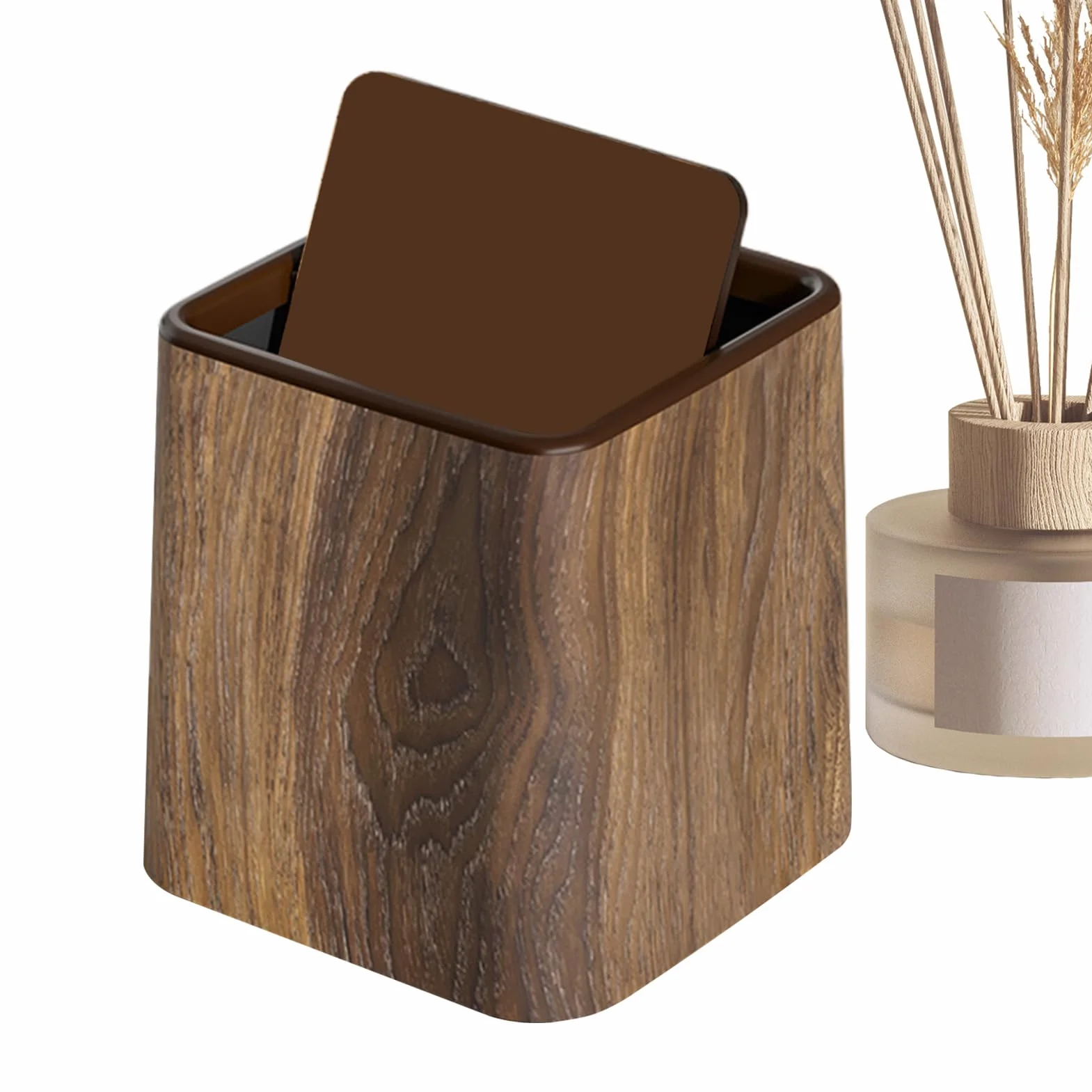 Poubelle de Bureau Table - Mini Corbeille Durable Forme Élégante Structure Solide pour Chambre Maison Salle Étude Cuisine