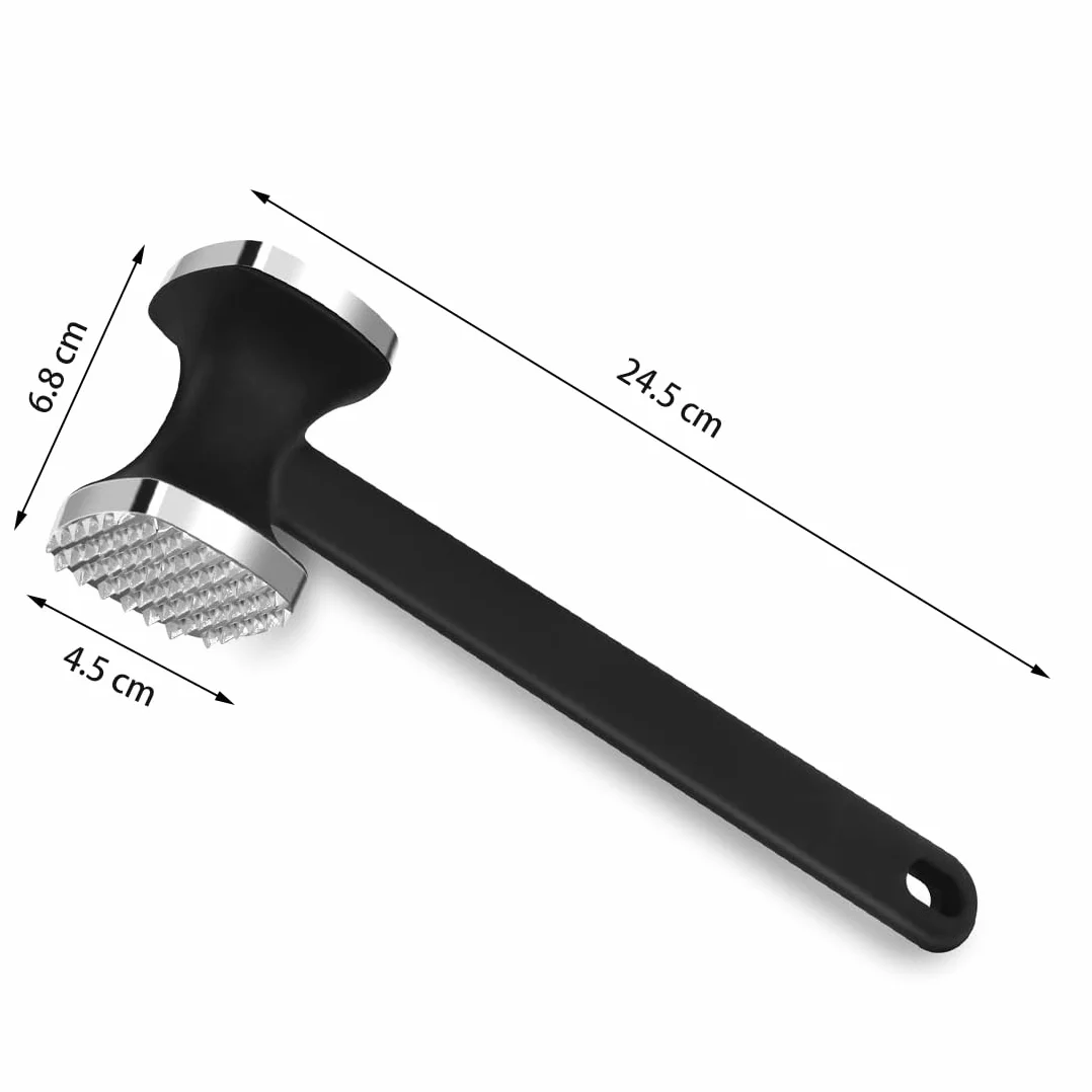 Attendrisseur de Viande en Acier Inoxydable, Marteau Double Face pour Steak, Poulet, Porc, Lave-Vaisselle