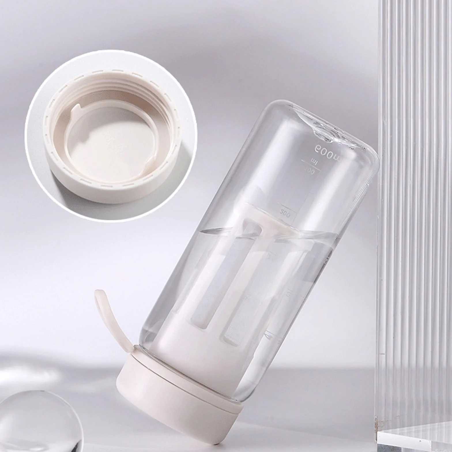 Pichet d'infusion à froid 600ml bouteille avec couvercle hermétique pour thé glacé café blanc